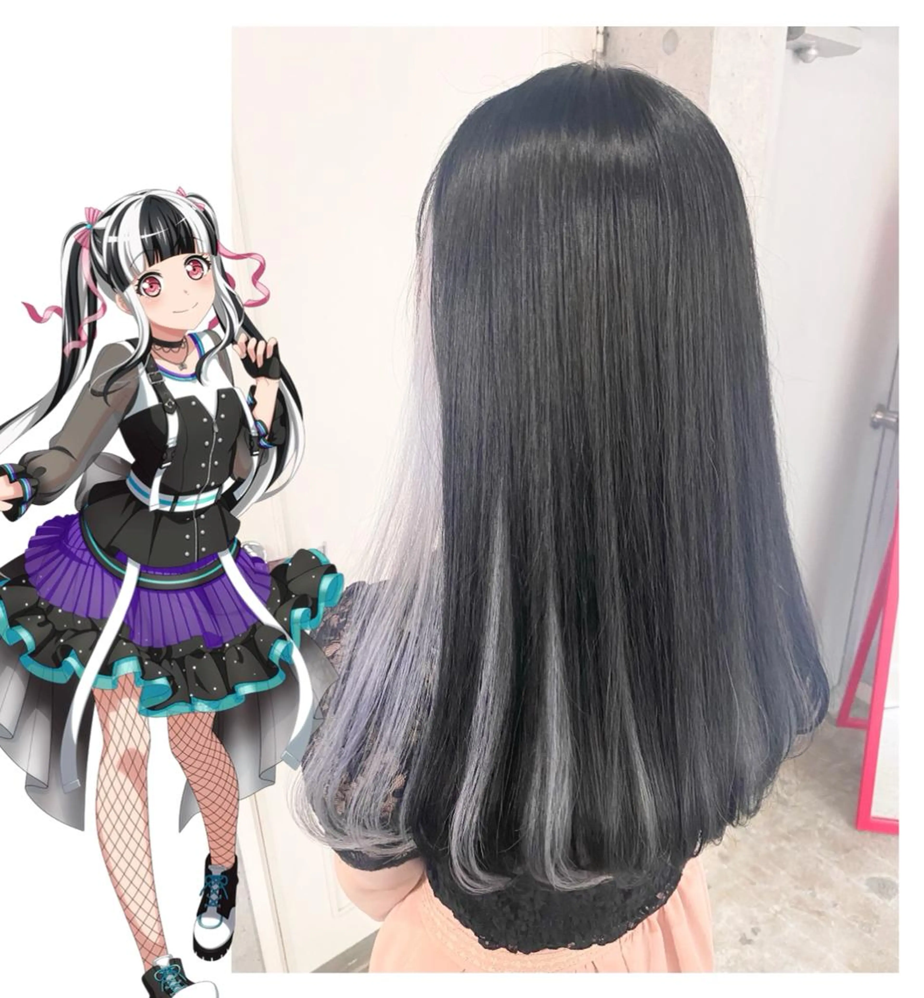 セミロング カラー GARU-ガル-所属・TSUNO🦖 派手髪/オタク美容師のヘアスタイル