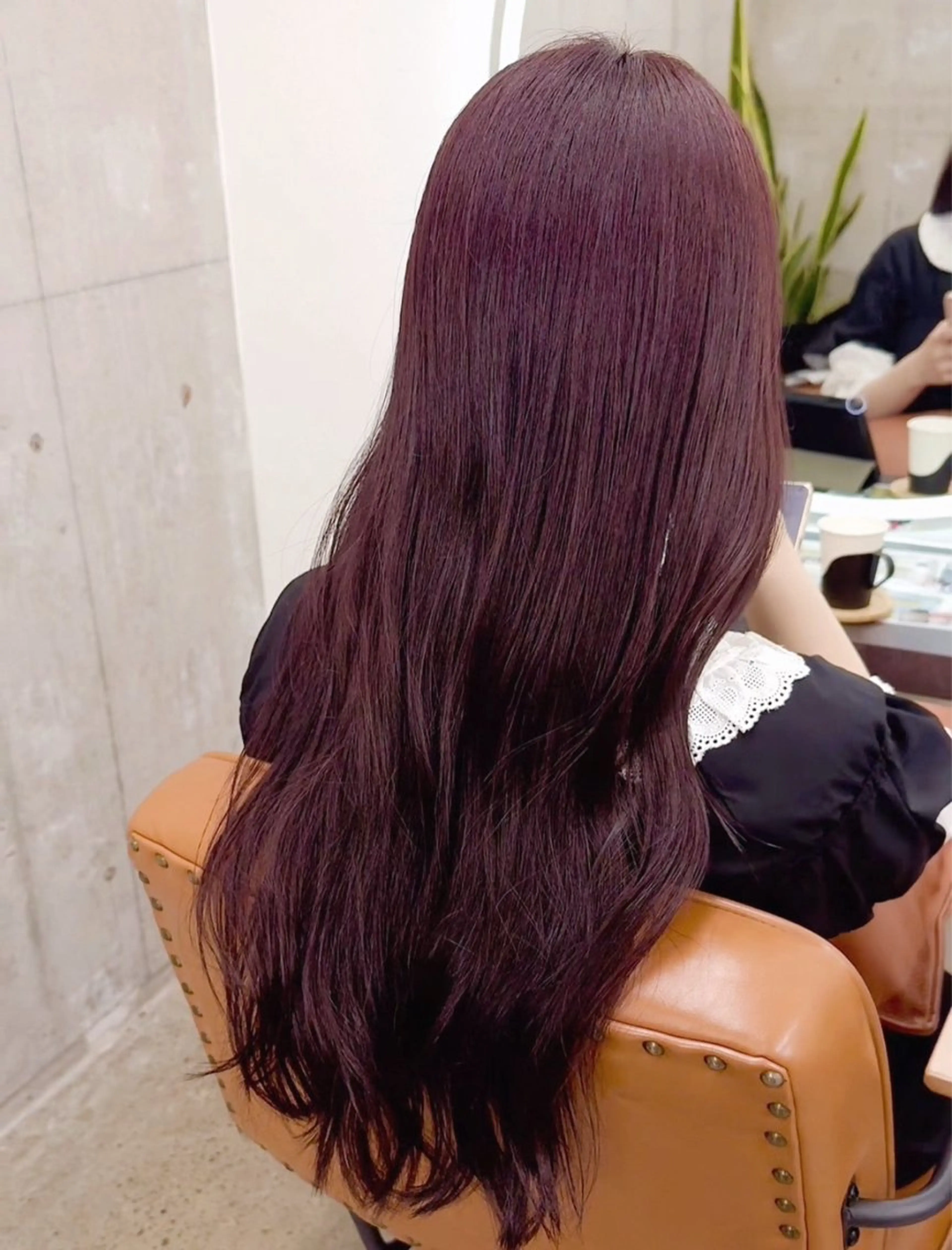 ロング カラー ヘアカラー トリートメント ヘッドスパ 🪐韓国艶カラー 加野彩果🪐のヘアスタイル