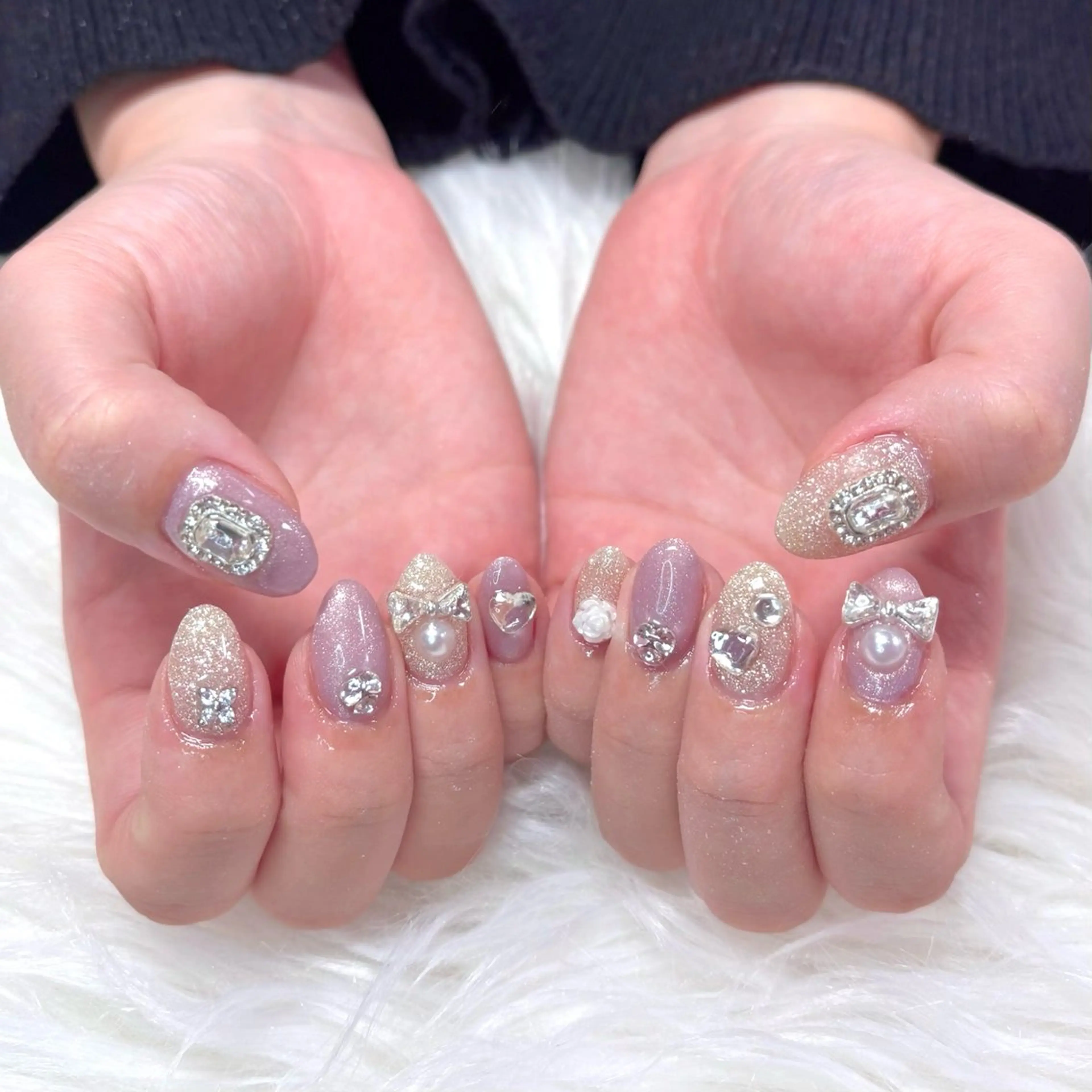 ネイル キラキラネイル ハンドネイル Noix nailのネイルデザイン