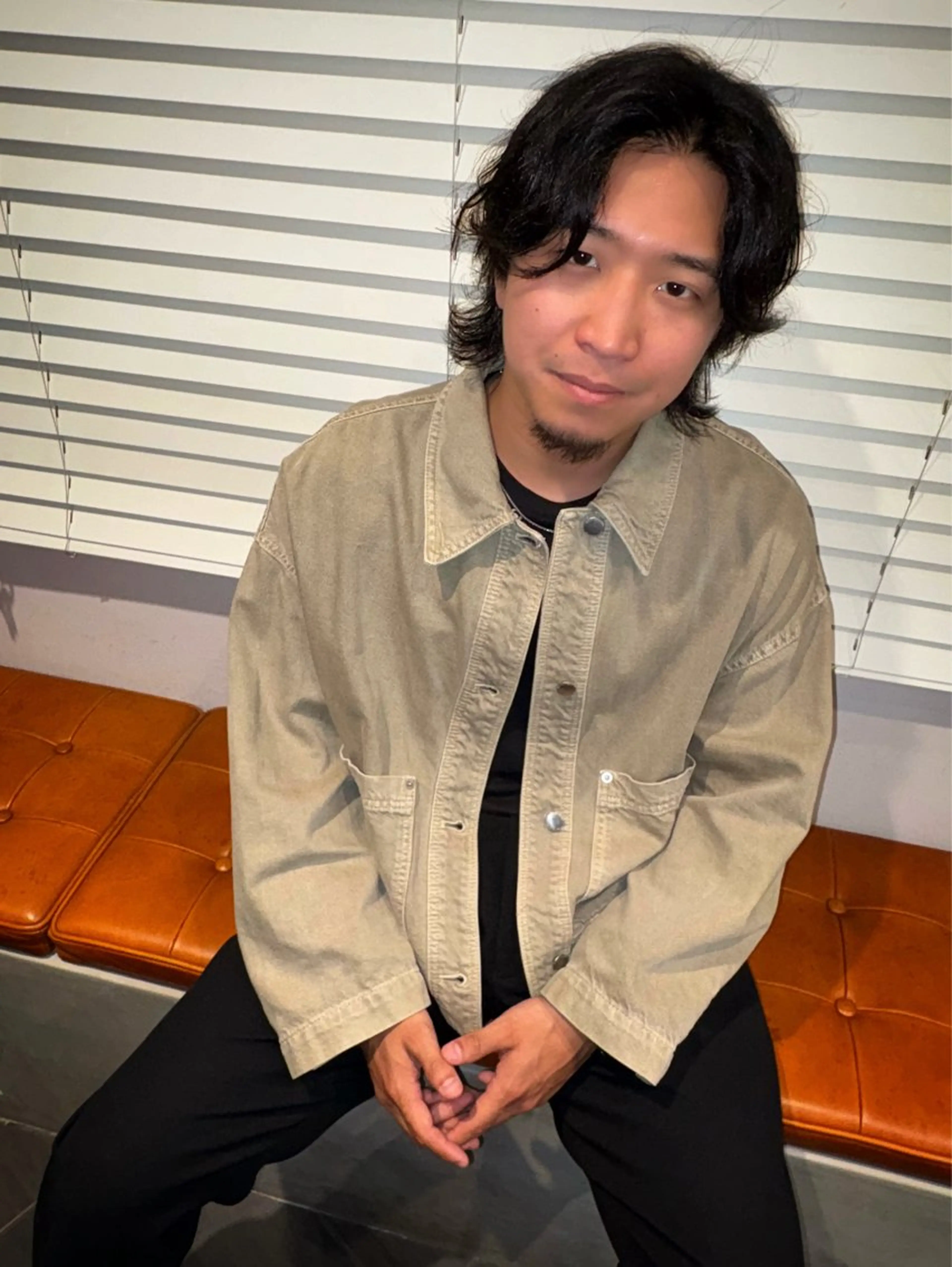 ミディアム メンズ カット トリートメント 優 作のヘアスタイル
