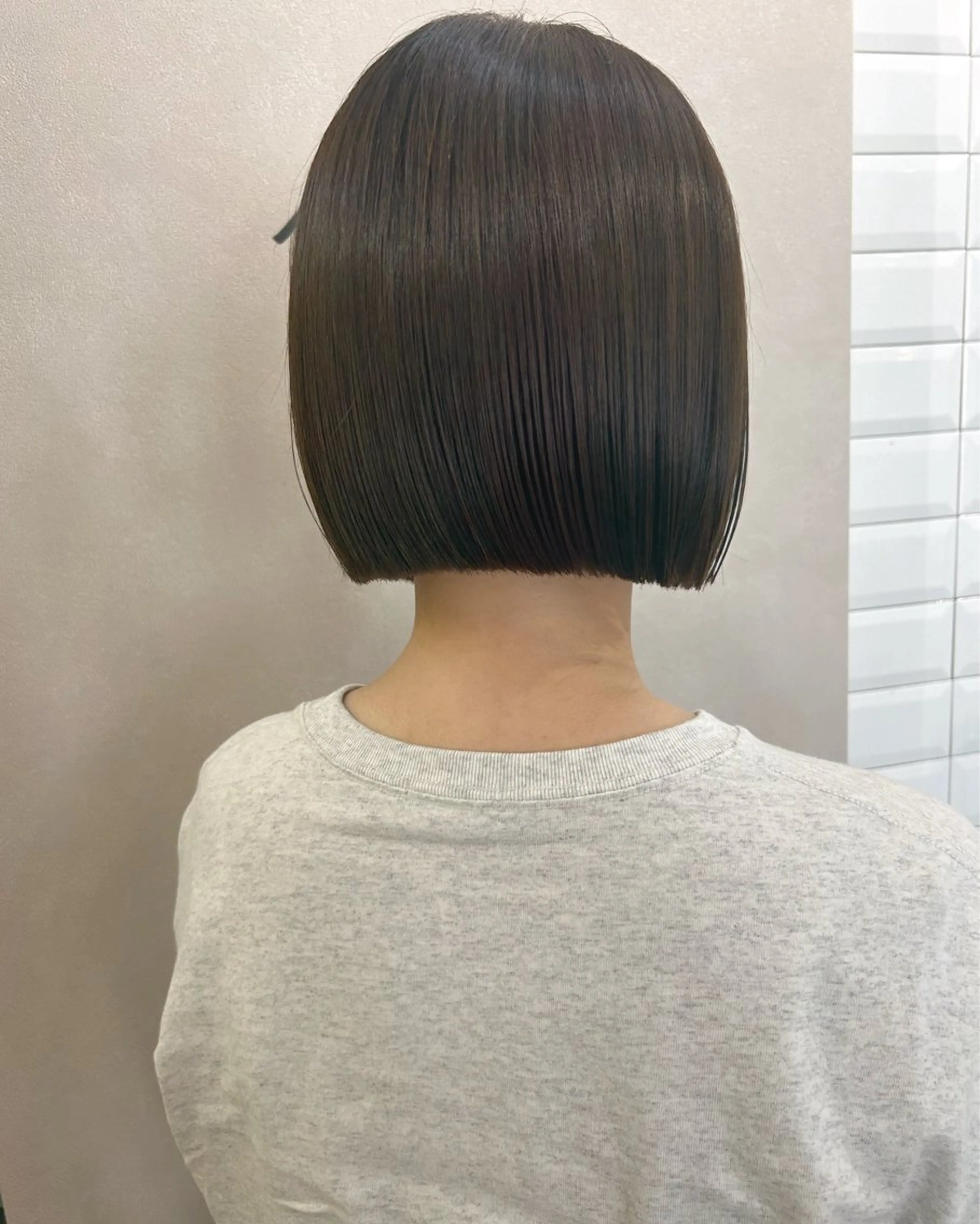 ショート ボブ カット トリートメント hubhair レイヤー/透明感のヘアスタイル