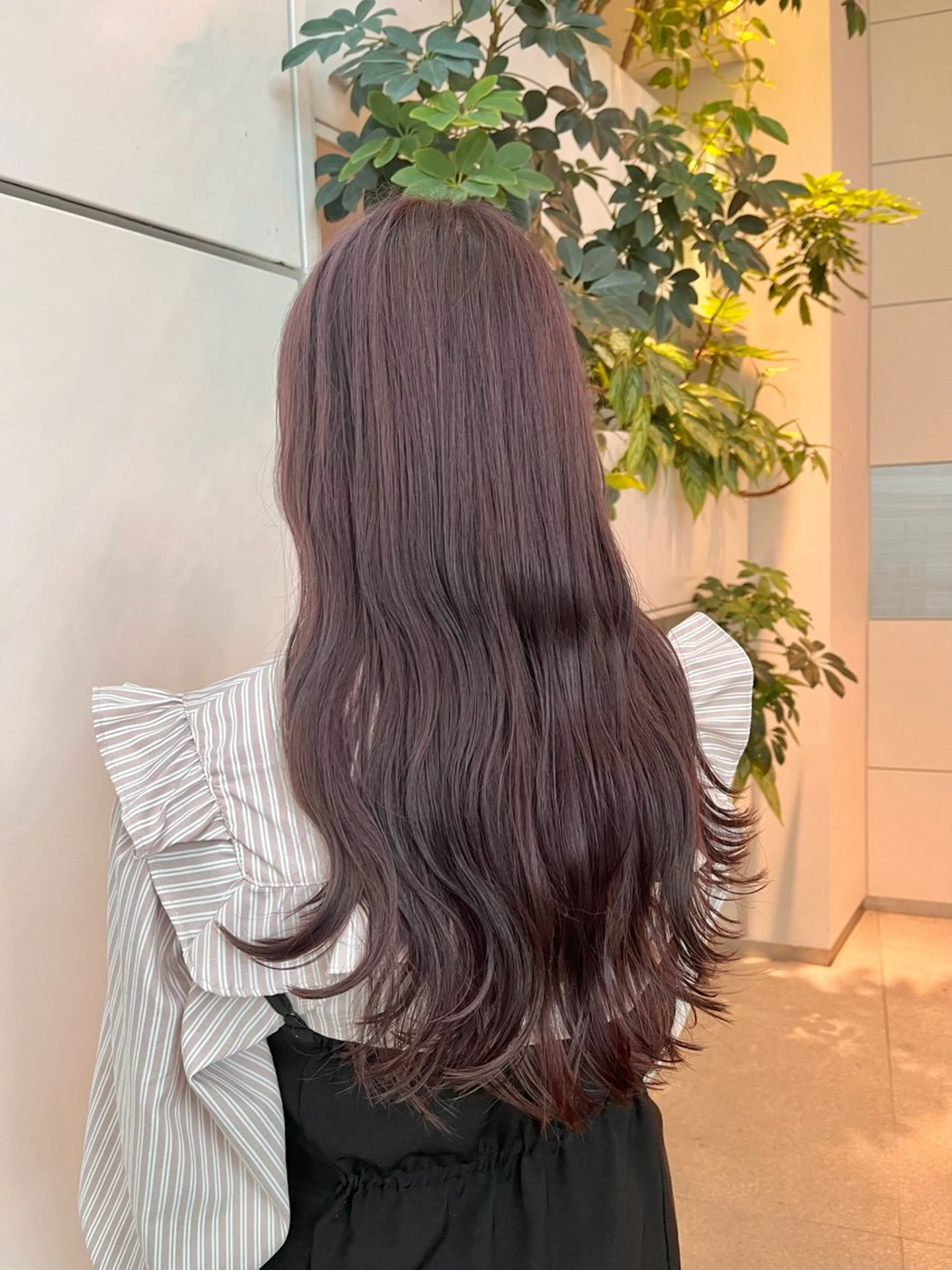 ロング カラー ラベンダーカラー カット ヘアカラー トリートメント くさかみさき🌼暖色 /韓国風/オタク🌼のヘアスタイル
