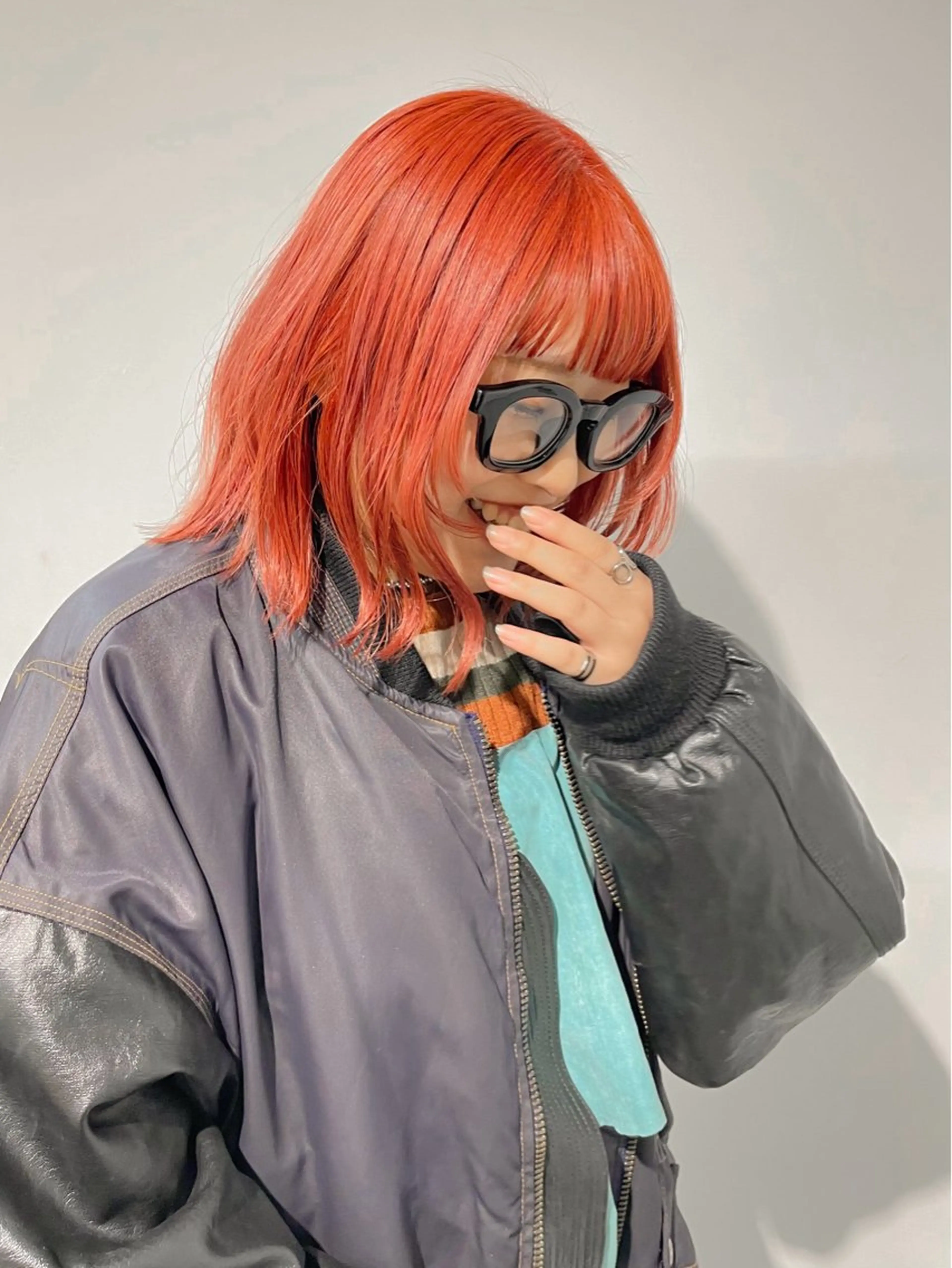 ミディアム カラー カット ヘアカラー デザインカットカラー /🍓MITO🍓のヘアスタイル
