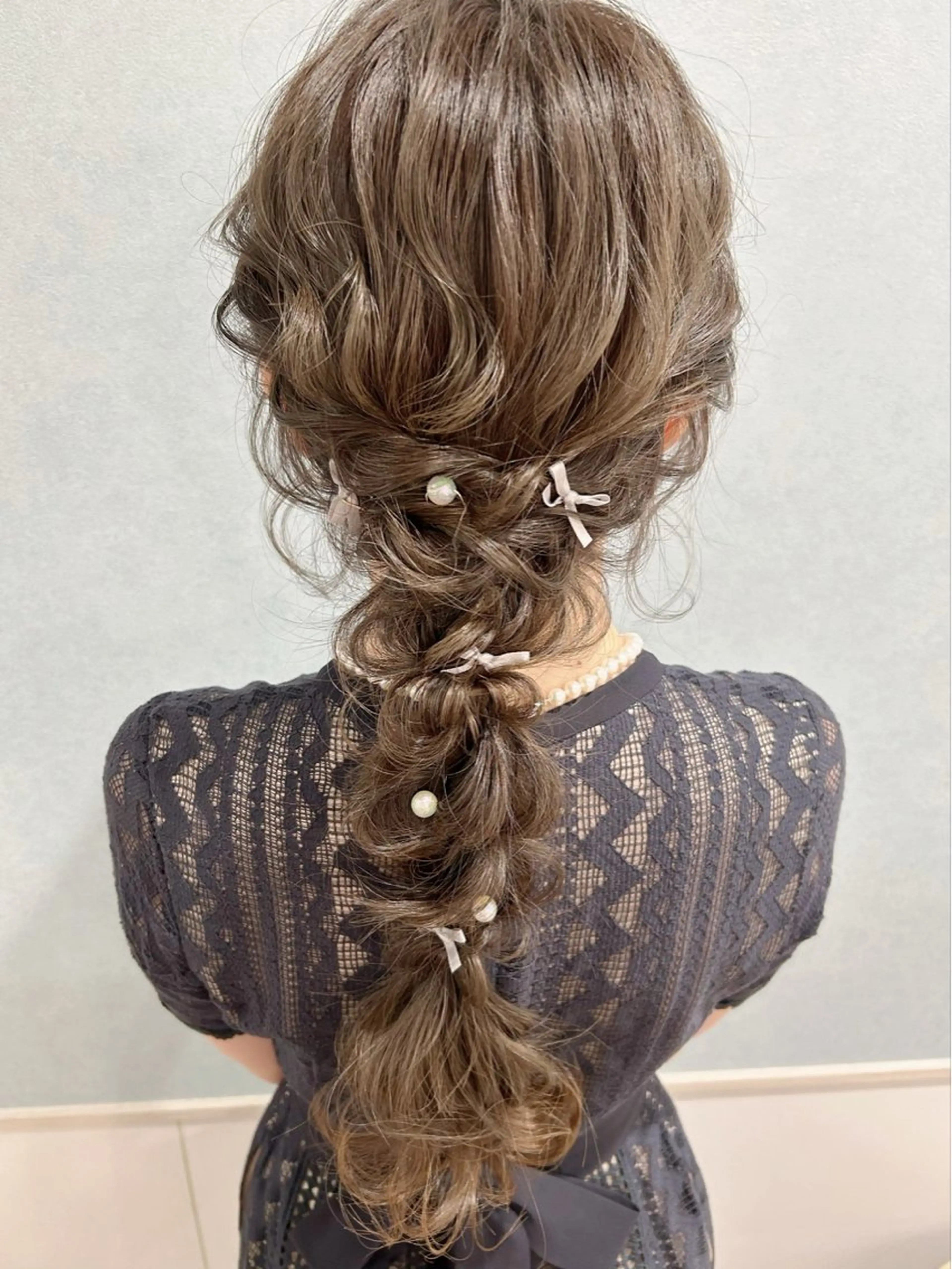 ロング ヘアアレンジ ヘアセット セットサロン      ラフテル所属・大阪/ヘアアレンジ /似合わせset💐のヘアスタイル