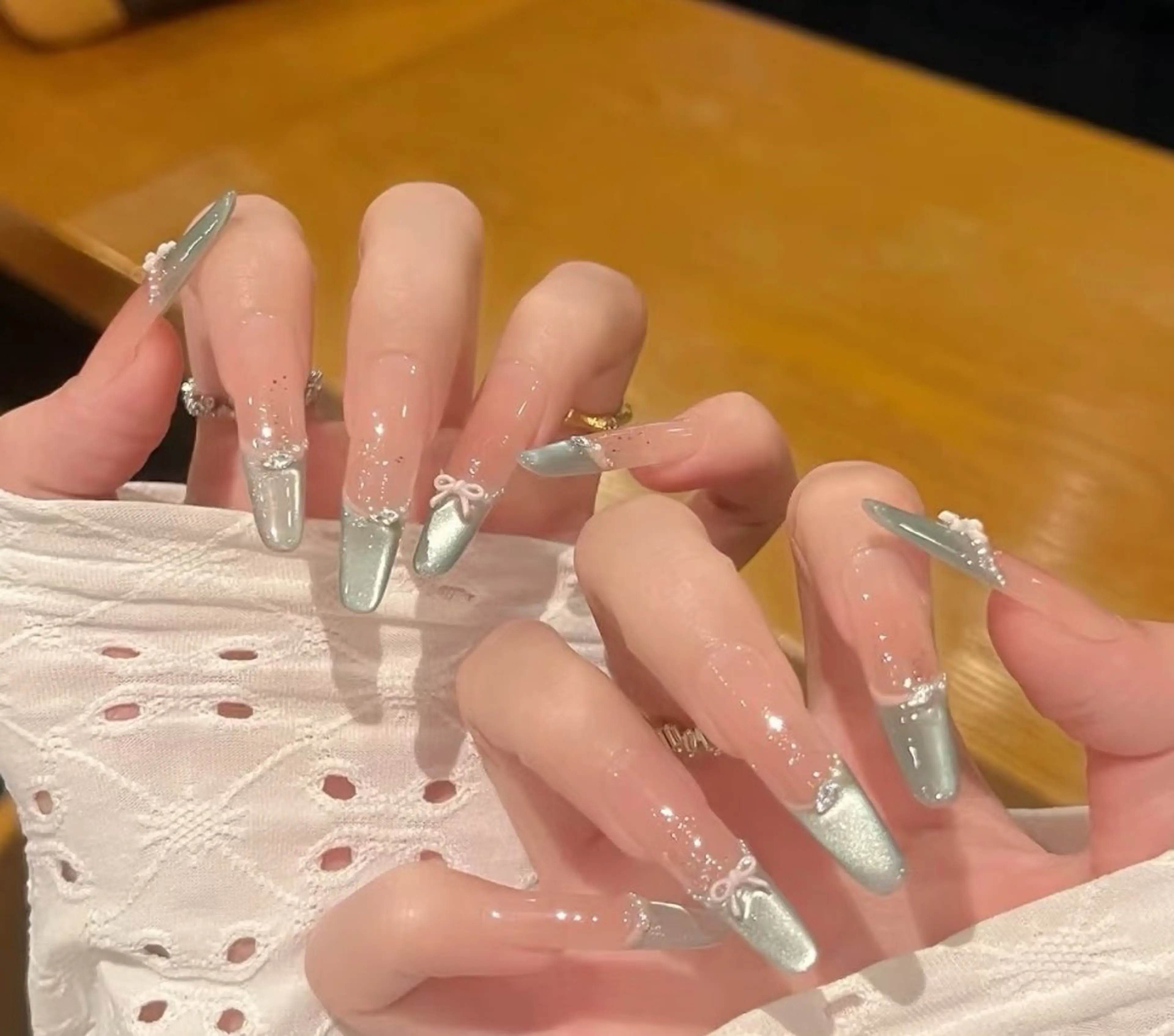 ネイル Miu Miu 🎀 長さだし專門のネイルデザイン