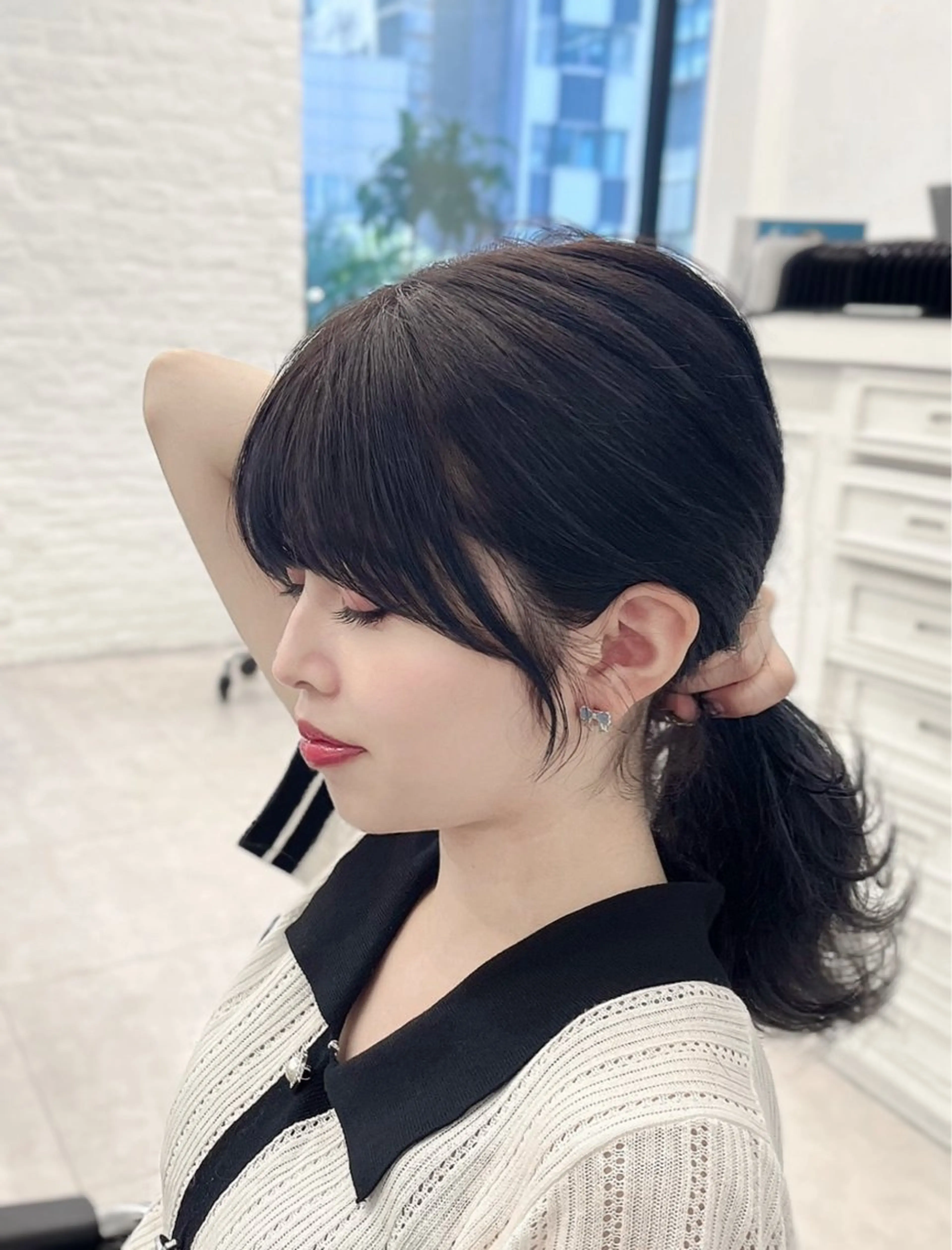 ミディアム カラー パーマ ヘアアレンジ メンズ おくれ毛 韓国ヘア×顔まわり 🇰🇷和知拓郎のヘアスタイル