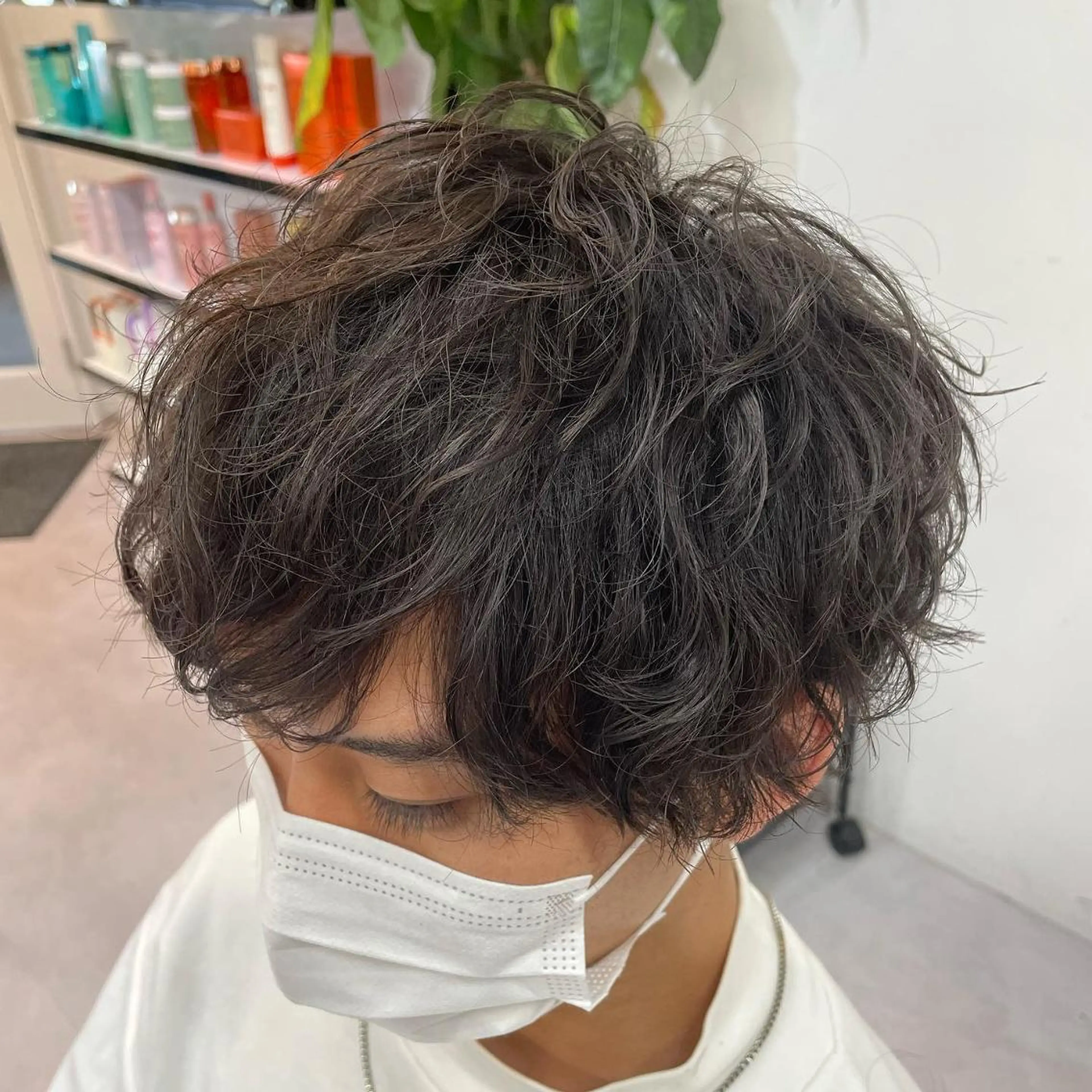 ショート 髪質改善× ハイライト溝江のヘアスタイル