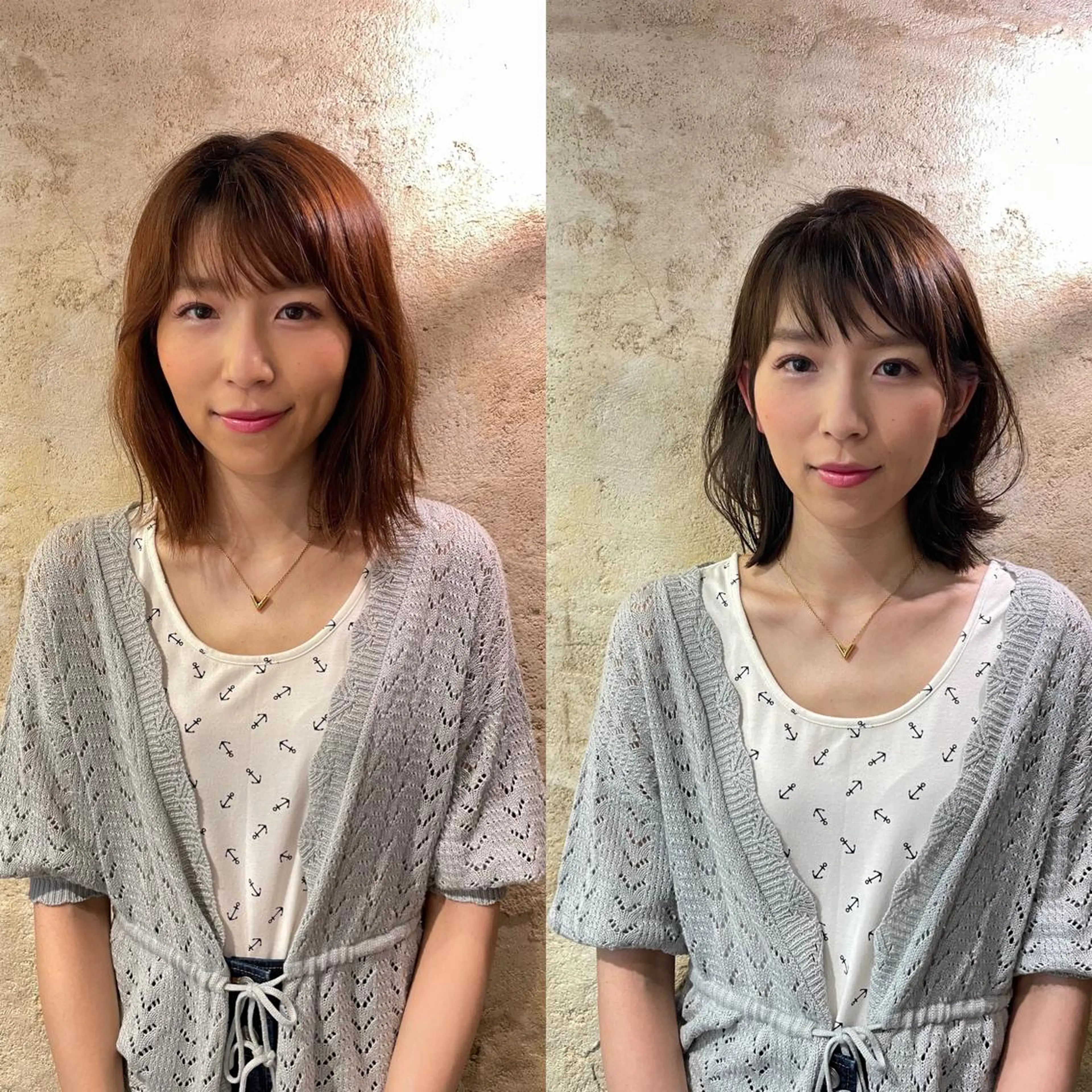 ミディアム 似合わせカット ricoa所属・セキネ シュウヘイのヘアスタイル