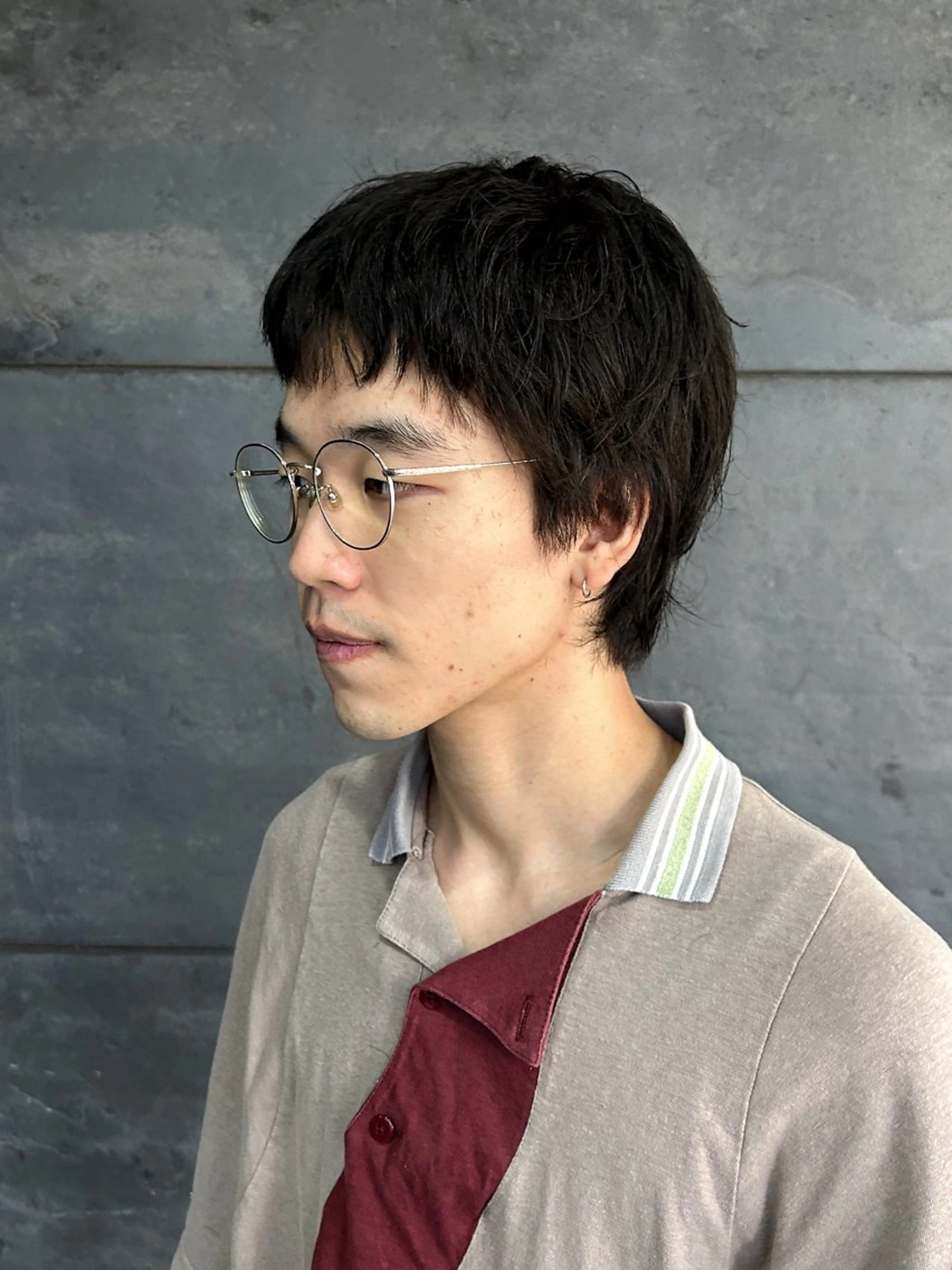ショート メンズ マレットヘア メンズ・レイヤーカッ ト/オカザキ ナナミのヘアスタイル