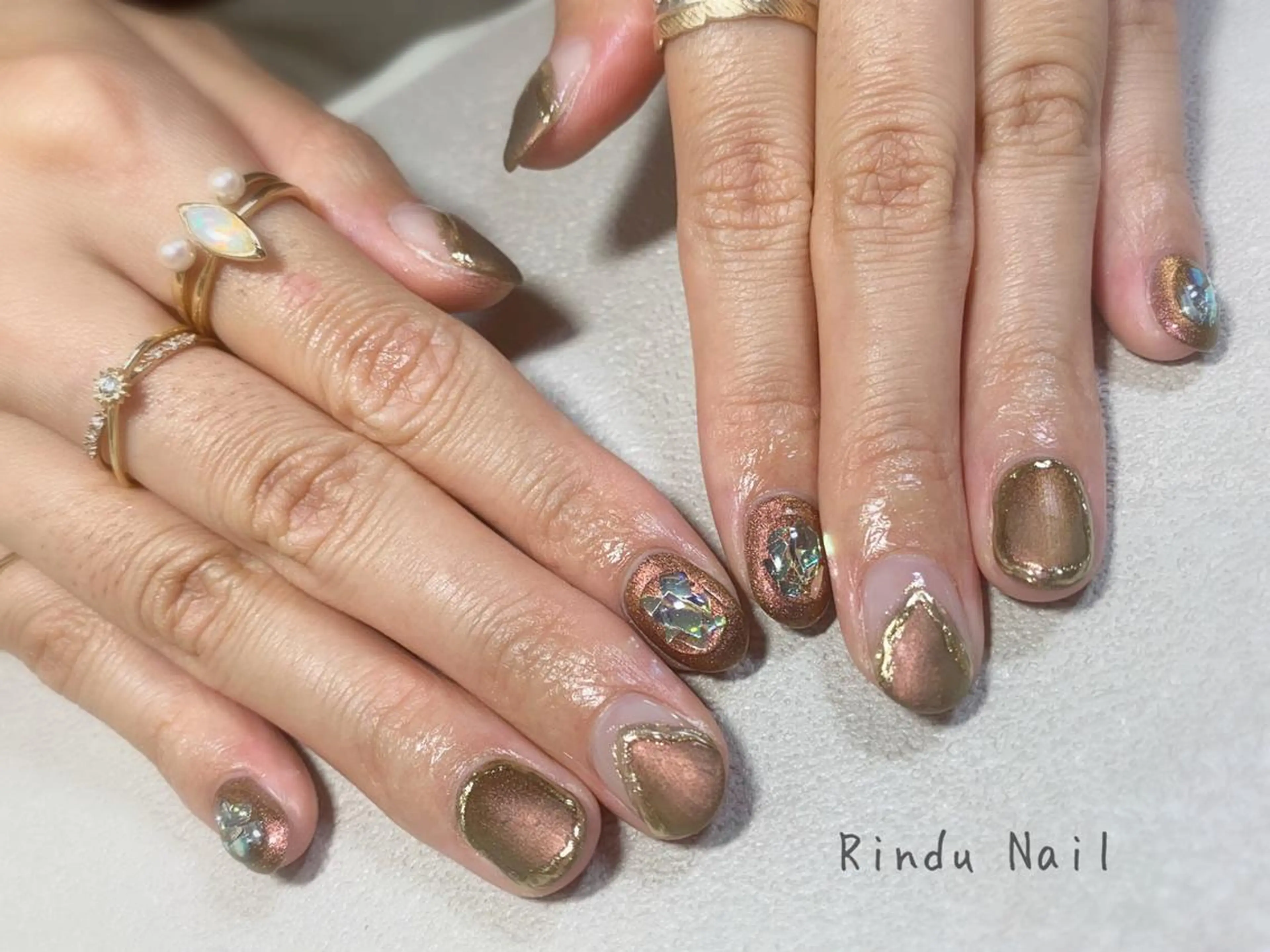 ネイル ニュアンスネイル Rindu Nail 名駅miniのネイルデザイン