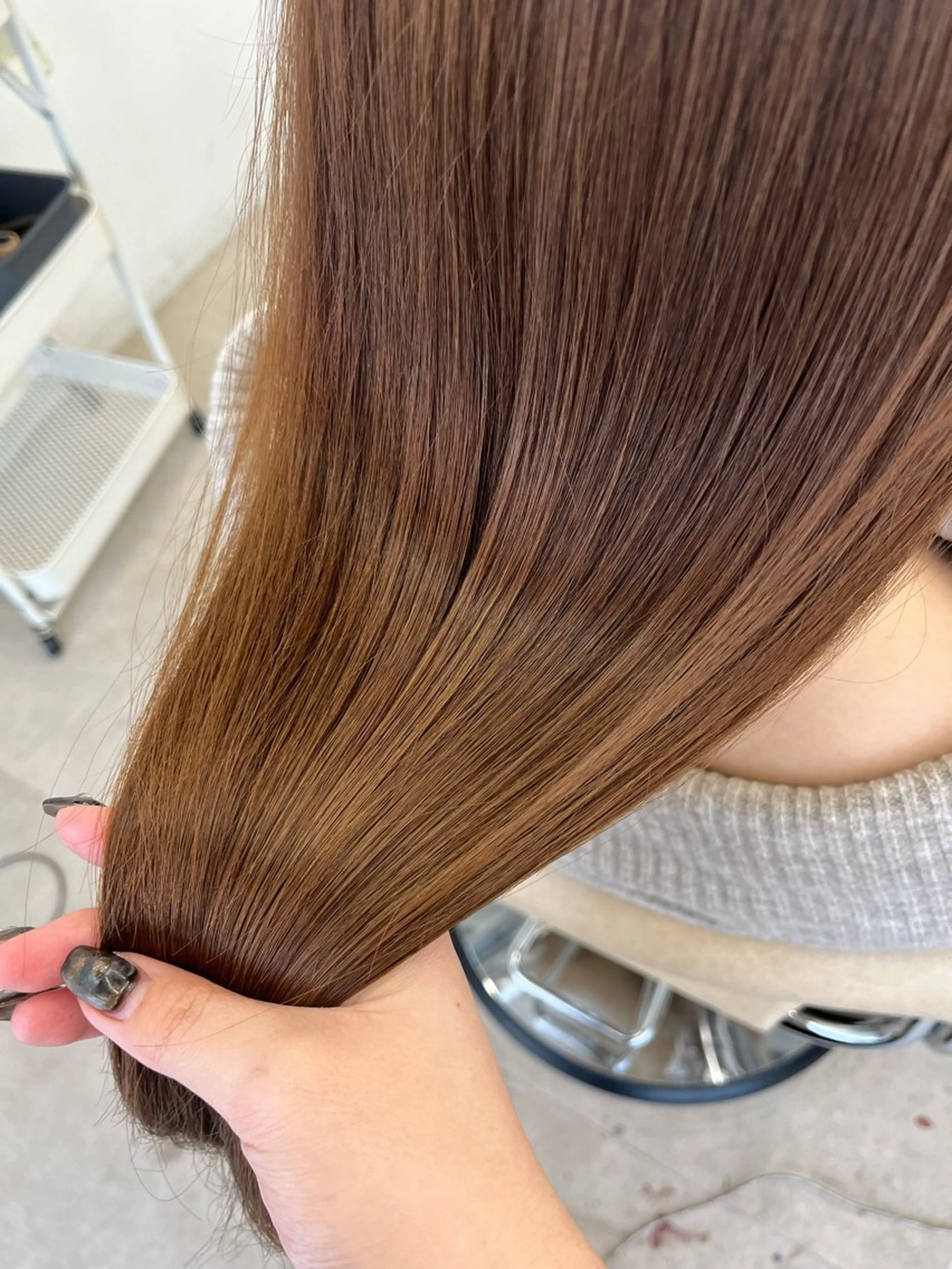 ロング トリートメント 暖色/ミルクティ/ 艶髪⭐️honokaのヘアスタイル