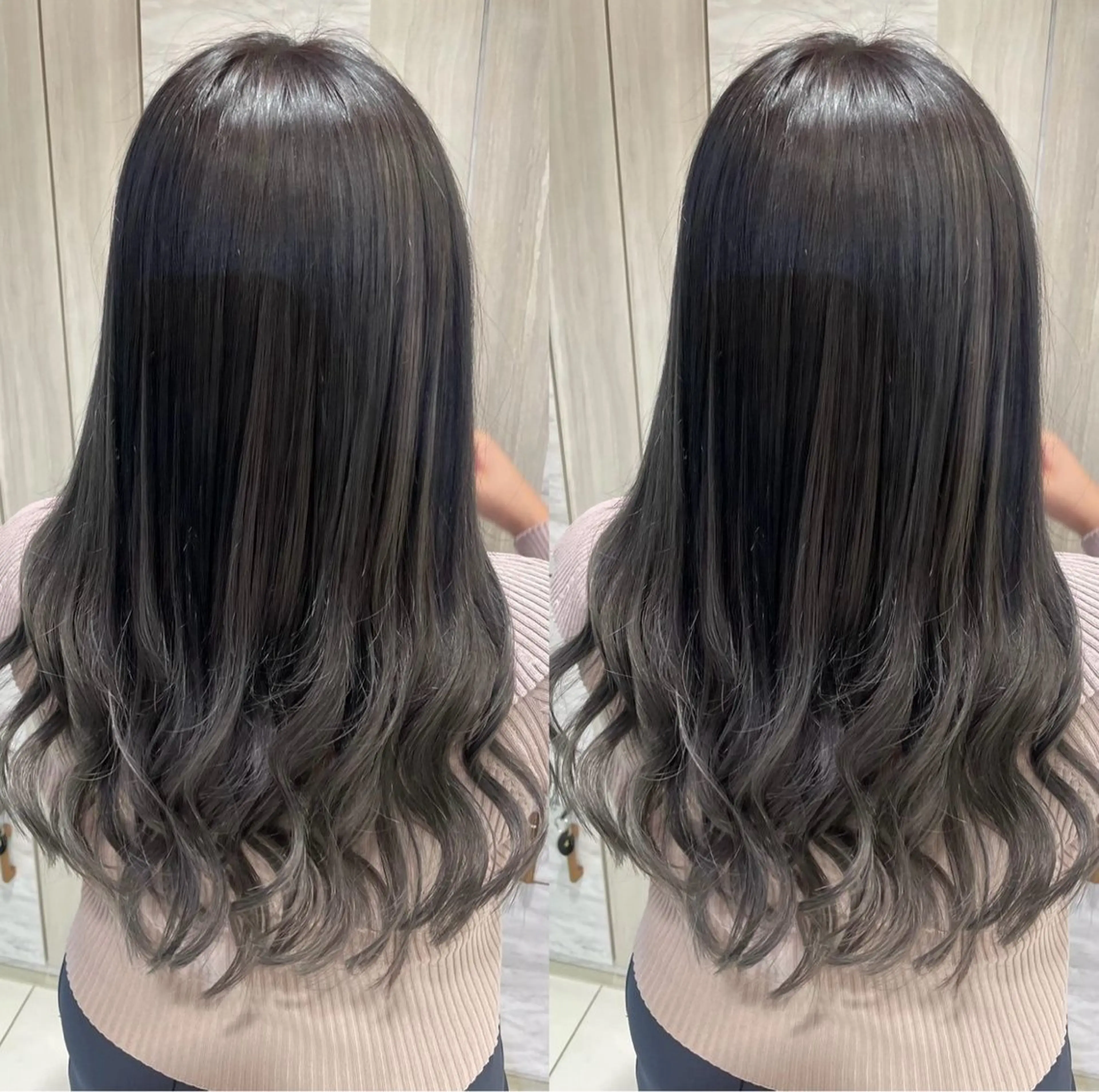 ヘアカラー+シールエクステ　80本🎀の写真