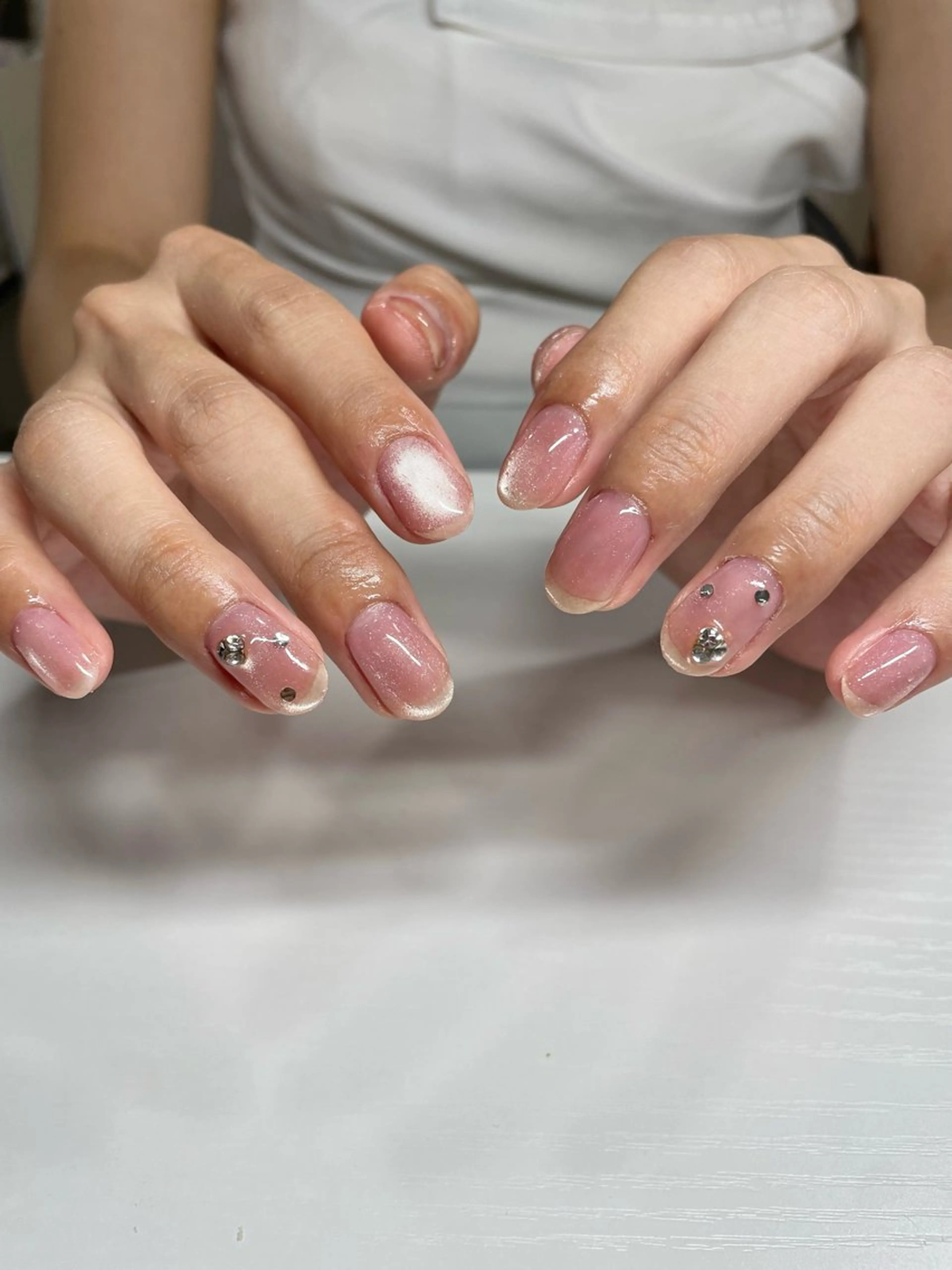 ショート ハンドネイル LB.nail天王寺店所属・LB.naill SAEのネイルデザイン