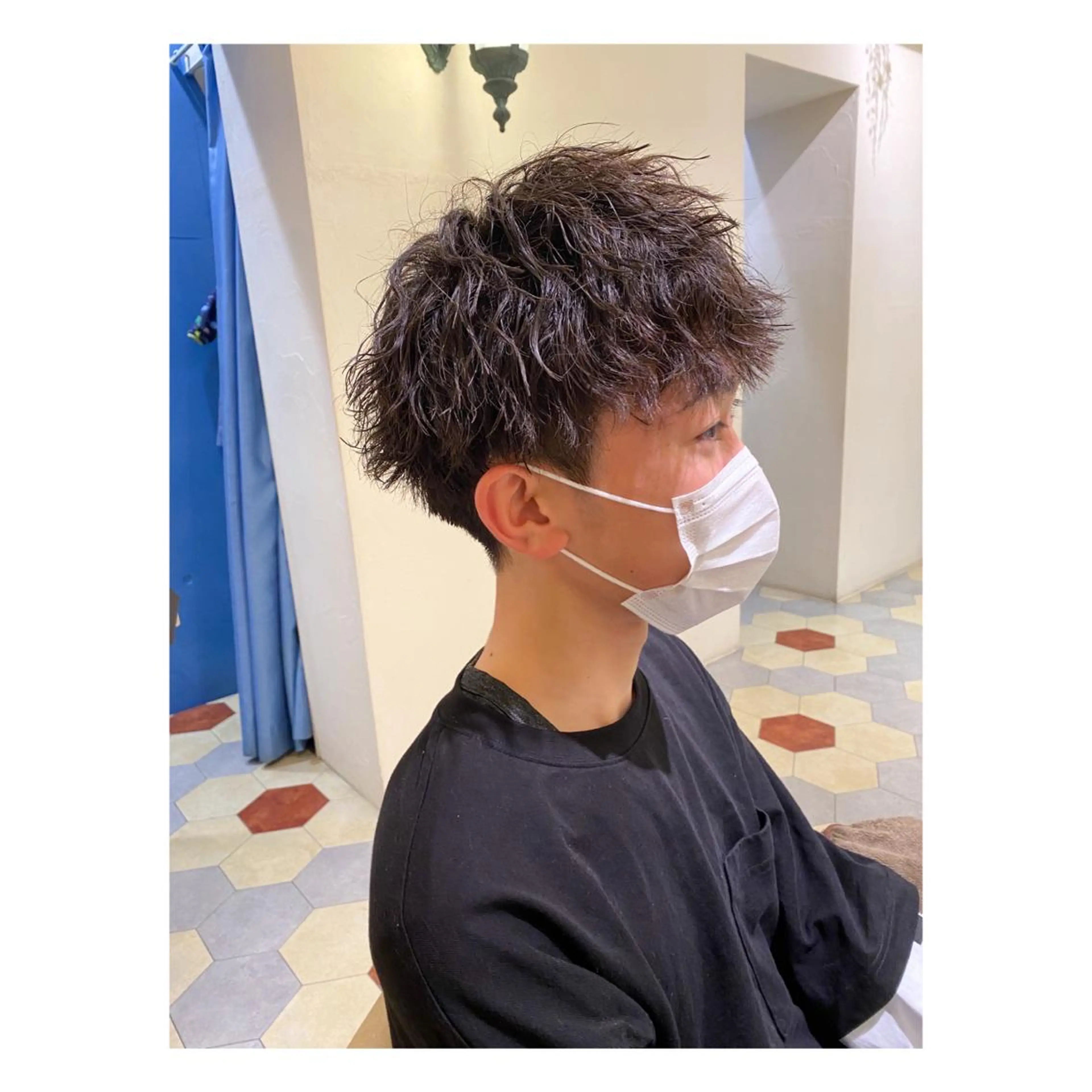 ショート パーマ メンズ カット パーマ 菊池大一 パーマのヘアスタイル
