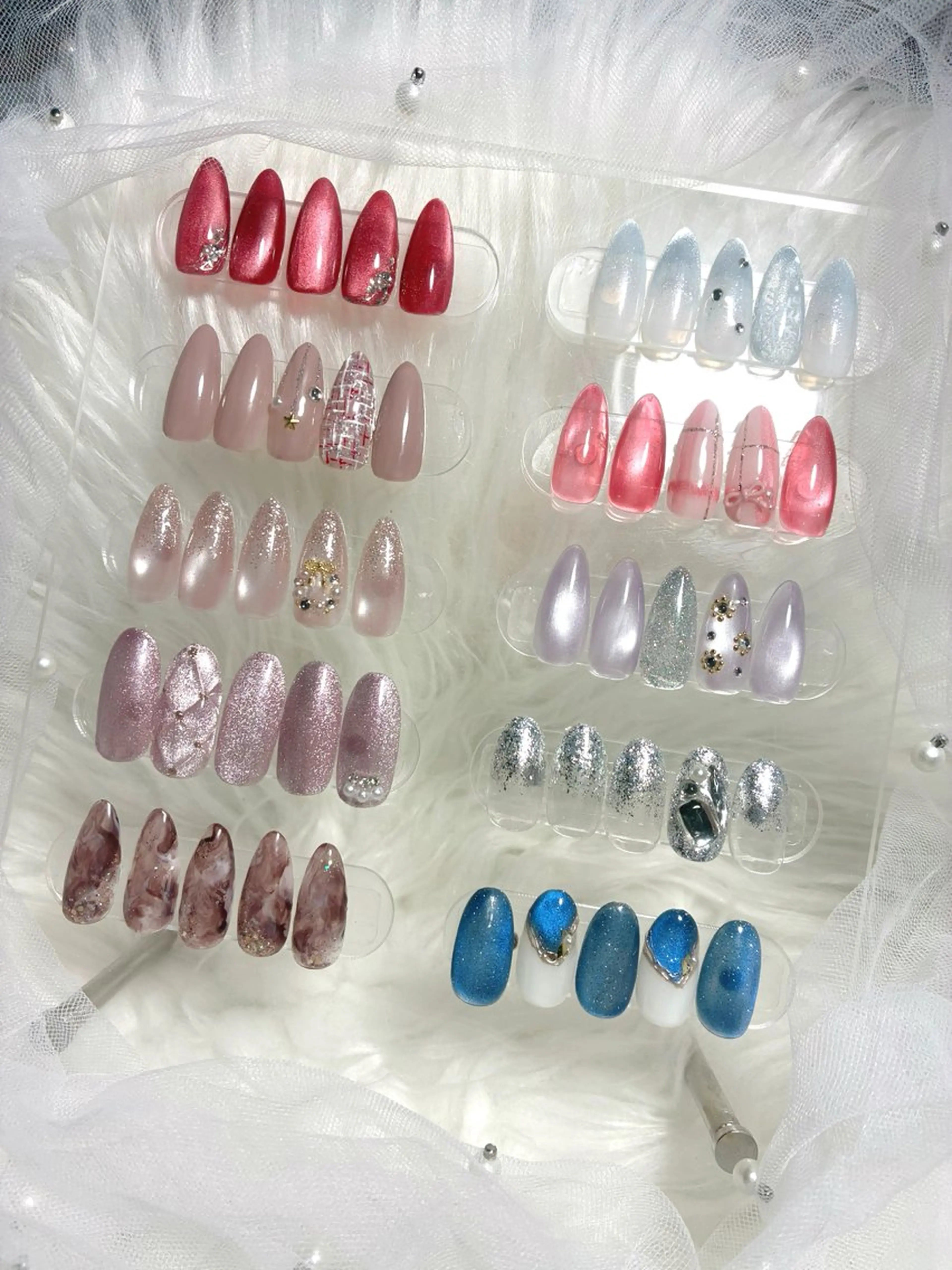 ネイル フラッシュネイル ミラーネイル ママ ごとのネイルデザイン