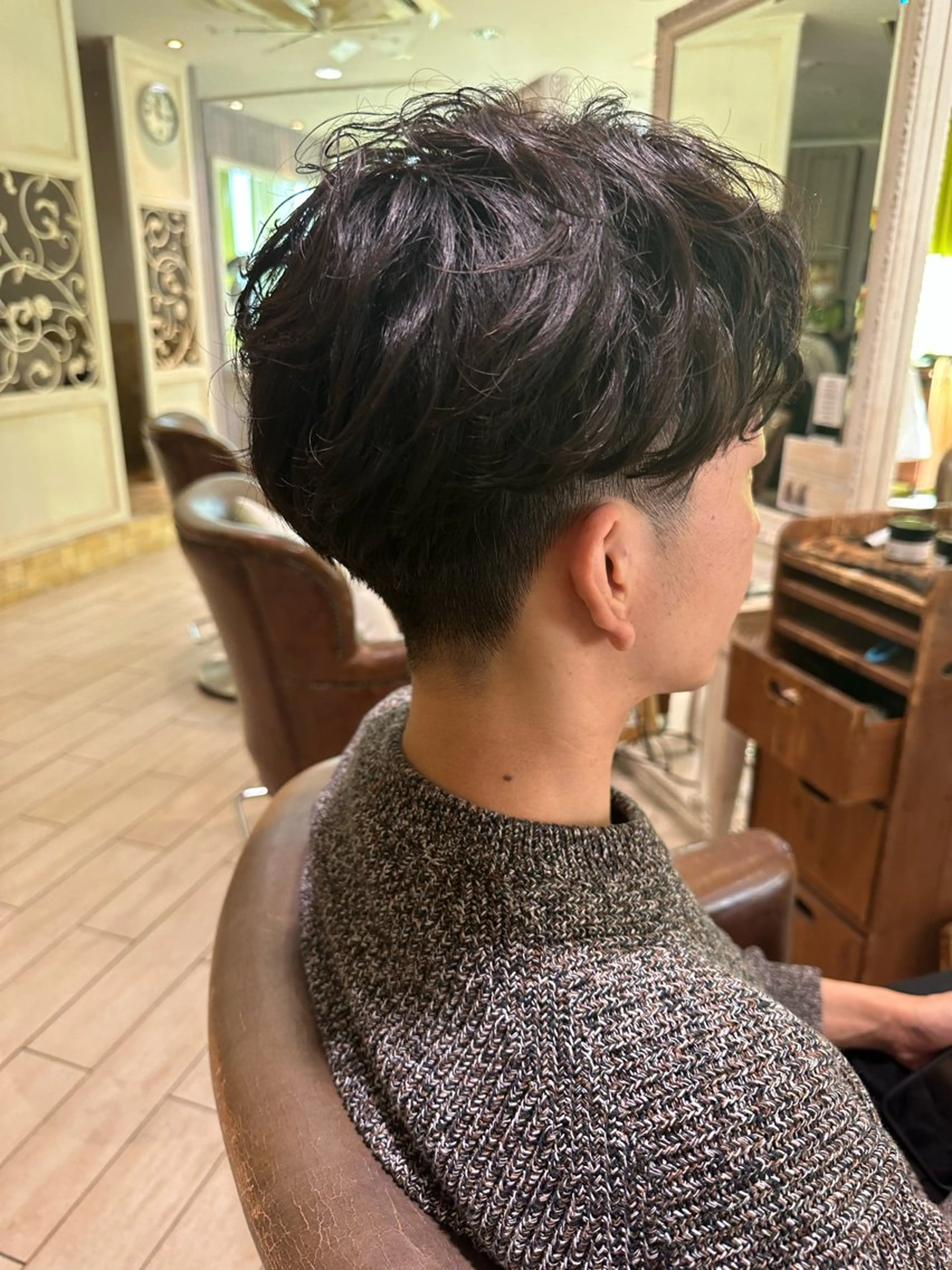 パーマ メンズ カット パーマ 増渕 駿介のヘアスタイル