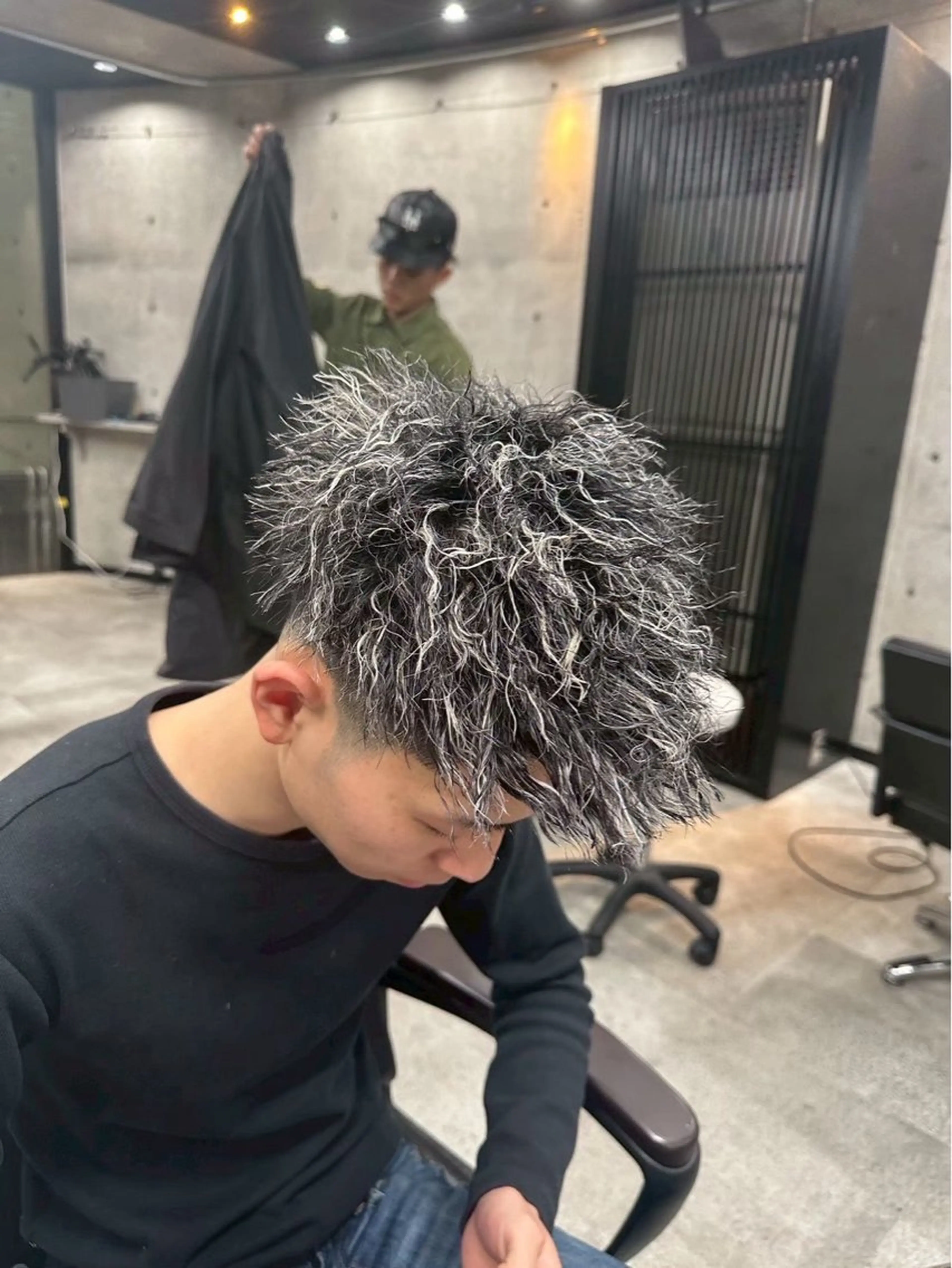 ショート メンズ メンズメッシュ カット ヘアカラー パーマ era本店所属・笹尾 陸/era本店 メンズ短髪系美容師のヘアスタイル