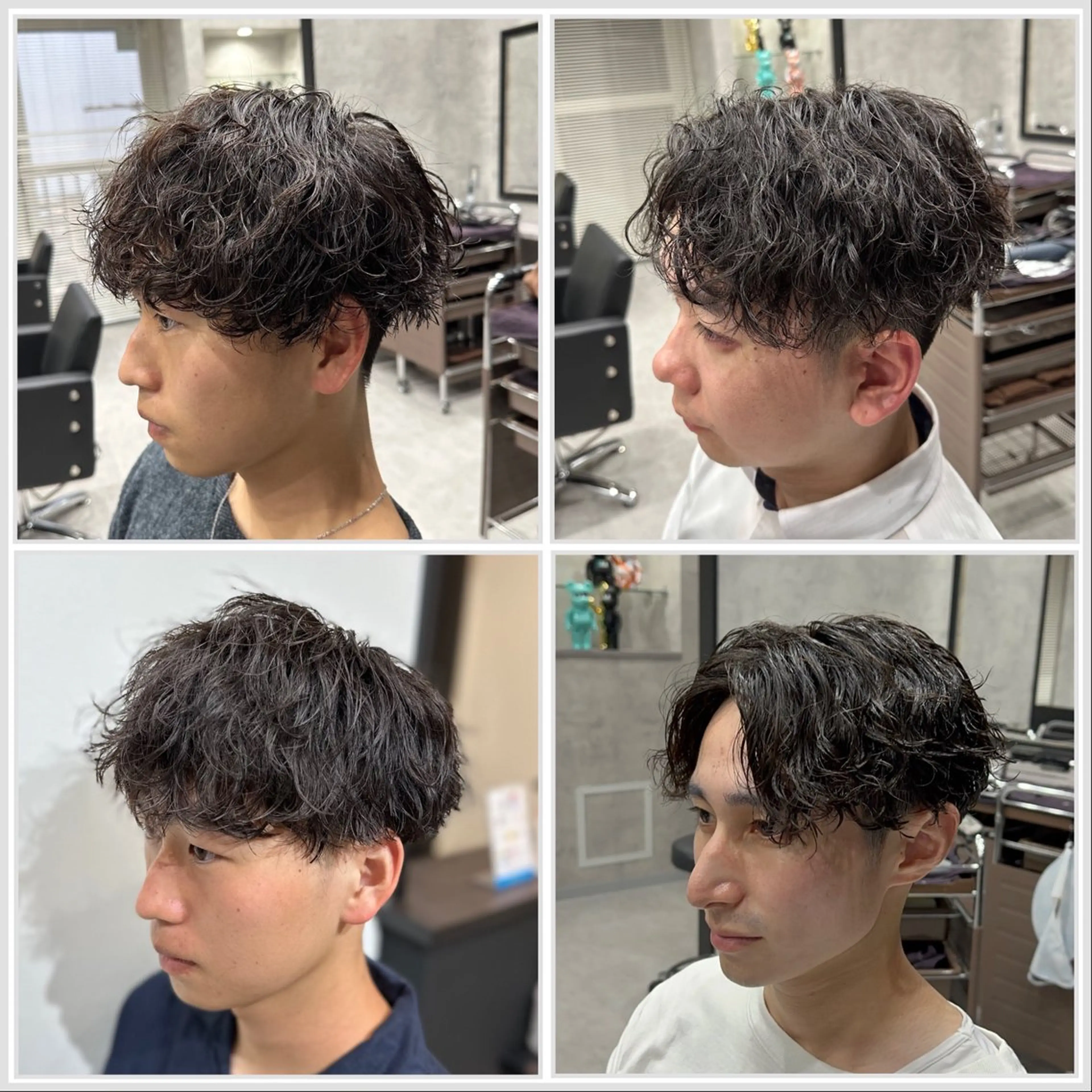 ショート パーマ メンズ メンズパーマ 波巻きパーマ カット パーマ 「パーマ指名No1 🥇」小日向悠のヘアスタイル