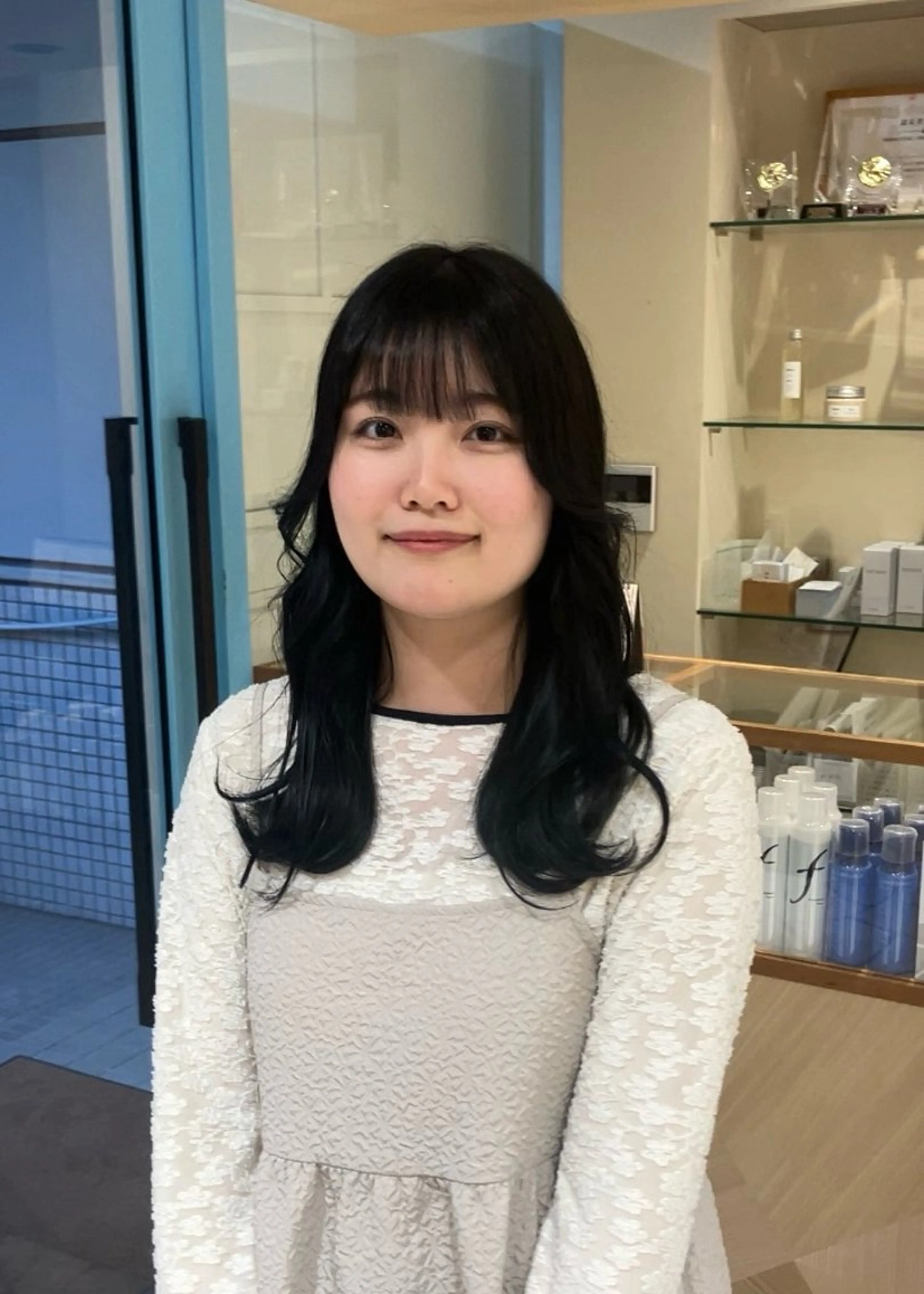 ロング カラー ヘアアレンジ ヘアカラー CYAN.栄店所属・久野 紗愛のヘアスタイル