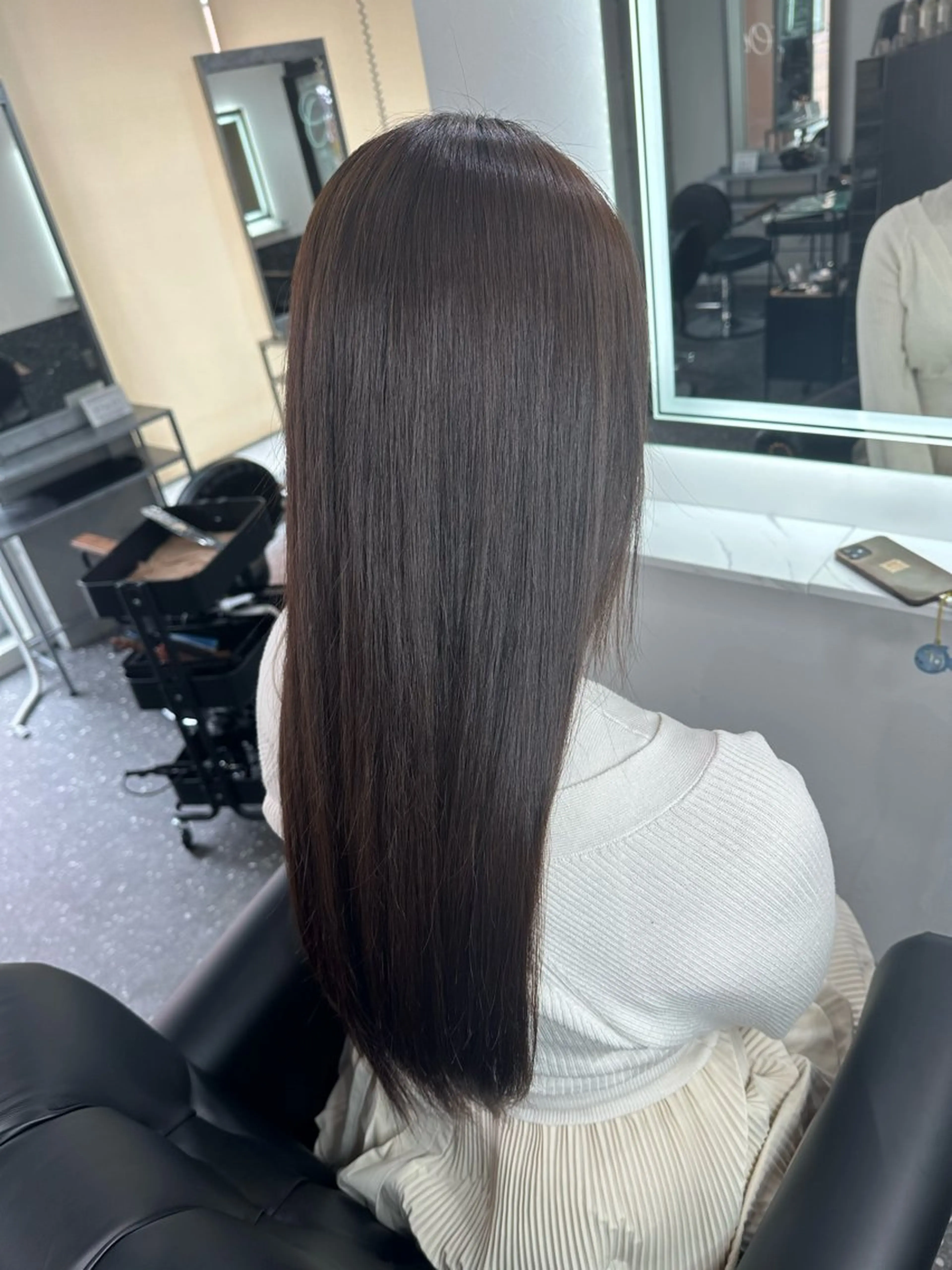 ロング パーマ カット 縮毛矯正 トリートメント 髪質改善⭐️縮毛矯正 吉祥寺⭐️Rinaのヘアスタイル