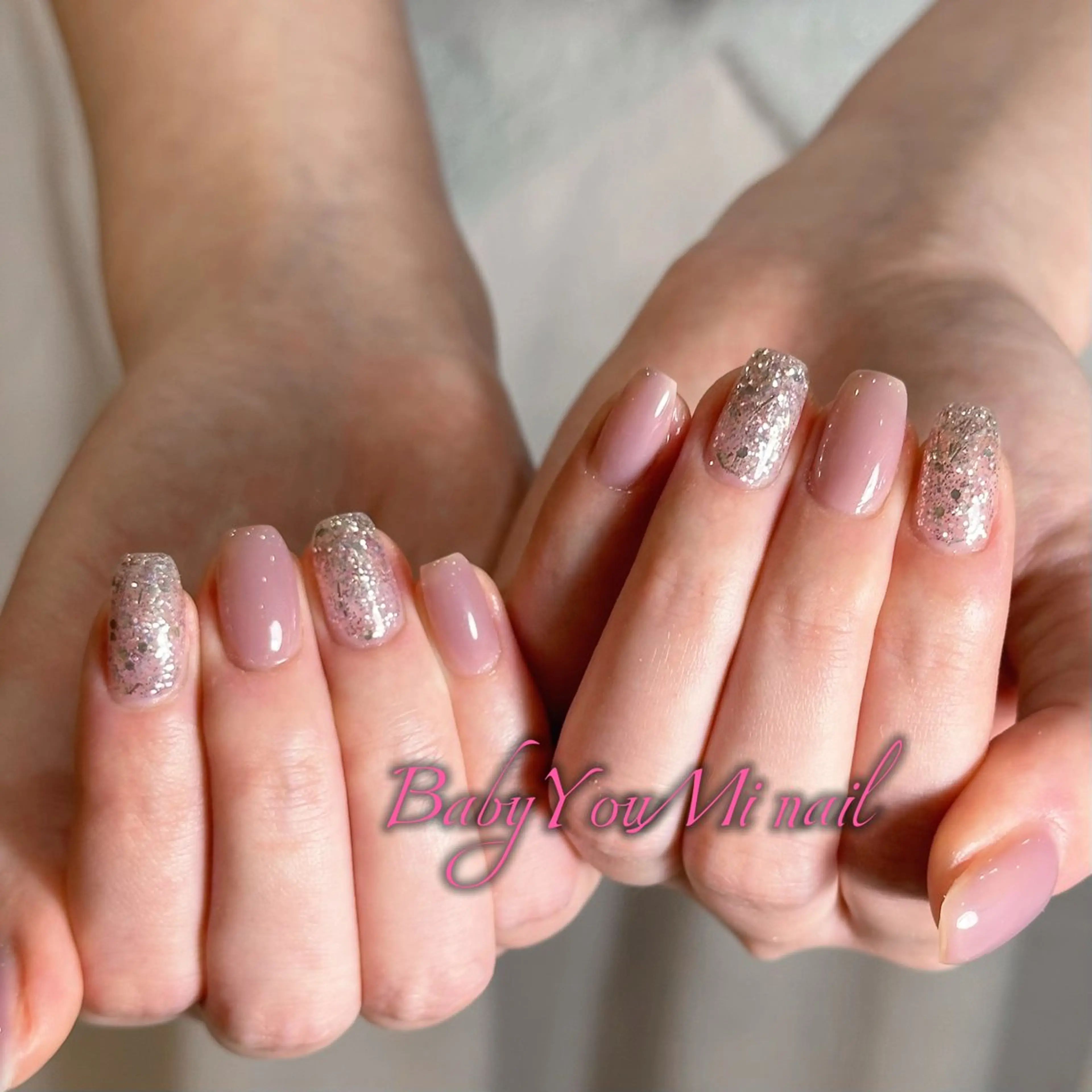 ネイル オーロラネイル フラワーネイル フットネイル フレンチネイル ジェルネイル ハンドネイル BabyYouMi ねねのネイルデザイン