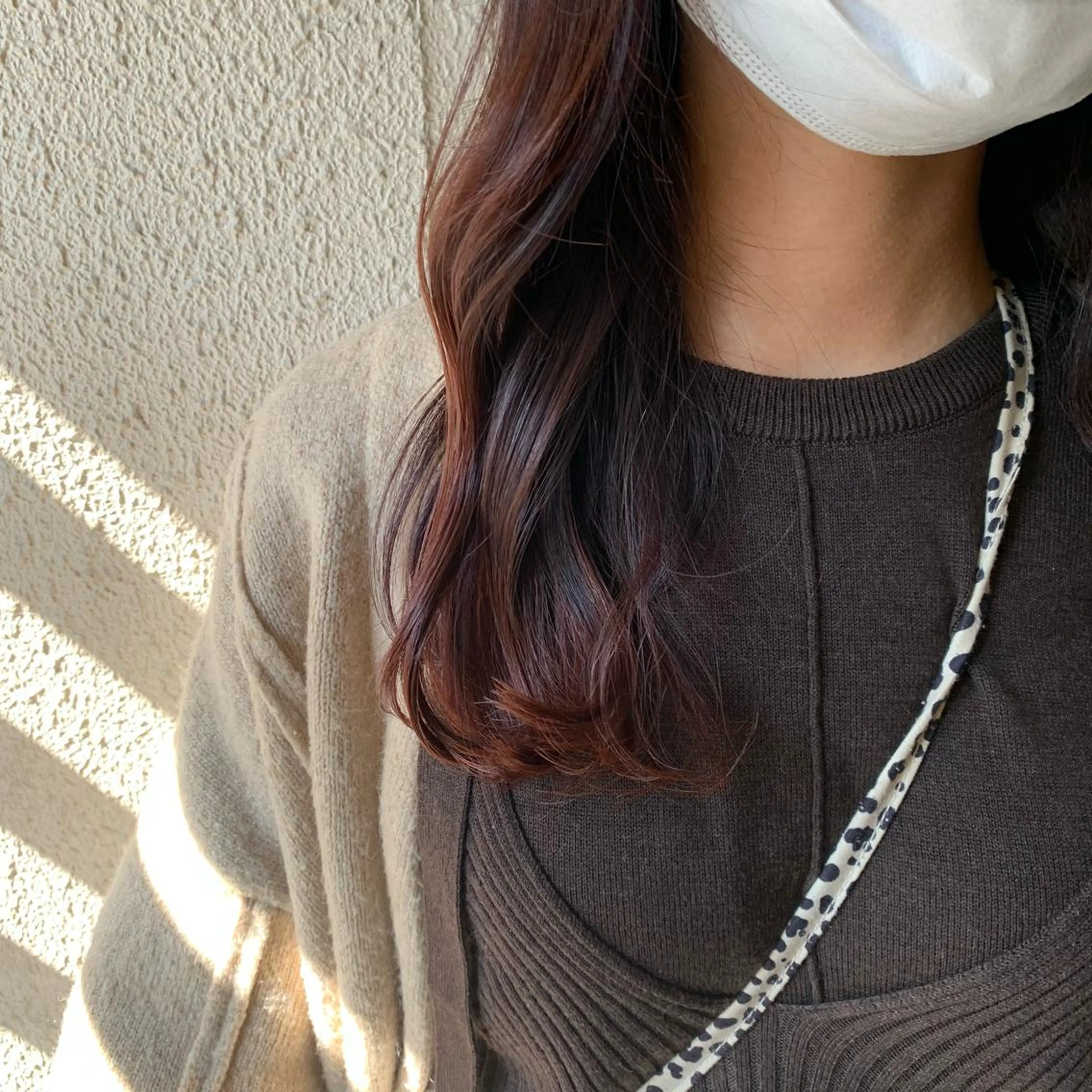 セミロング カラー ブラウンカラー ピンクカラー ピンクブラウン chouette/ 根本優希のヘアスタイル