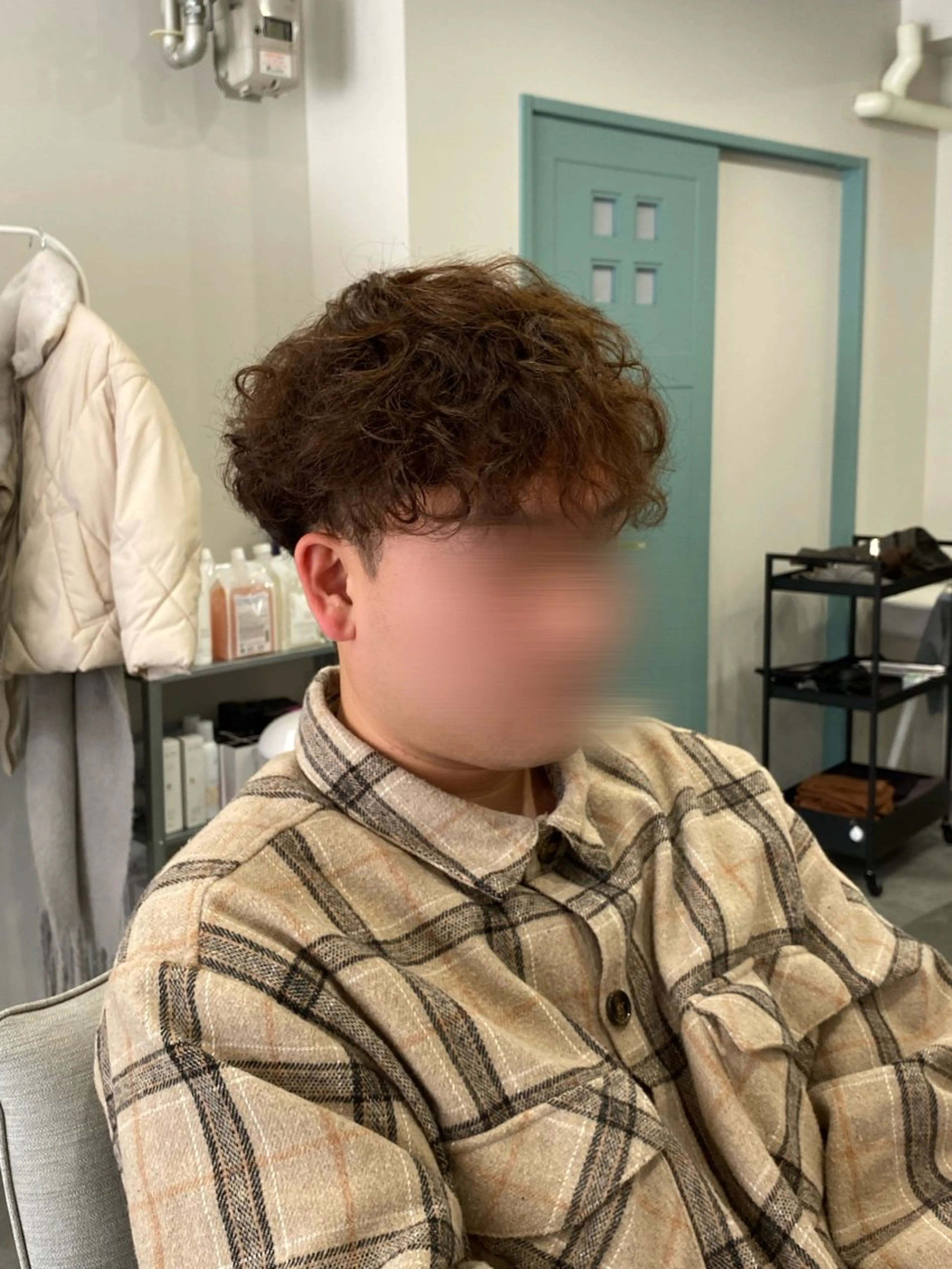 メンズ スペインカール カット パーマ ヘッドスパ 【coco.】hair所属・カジカワサキ/韓国風 /札幌クロスパーマのヘアスタイル