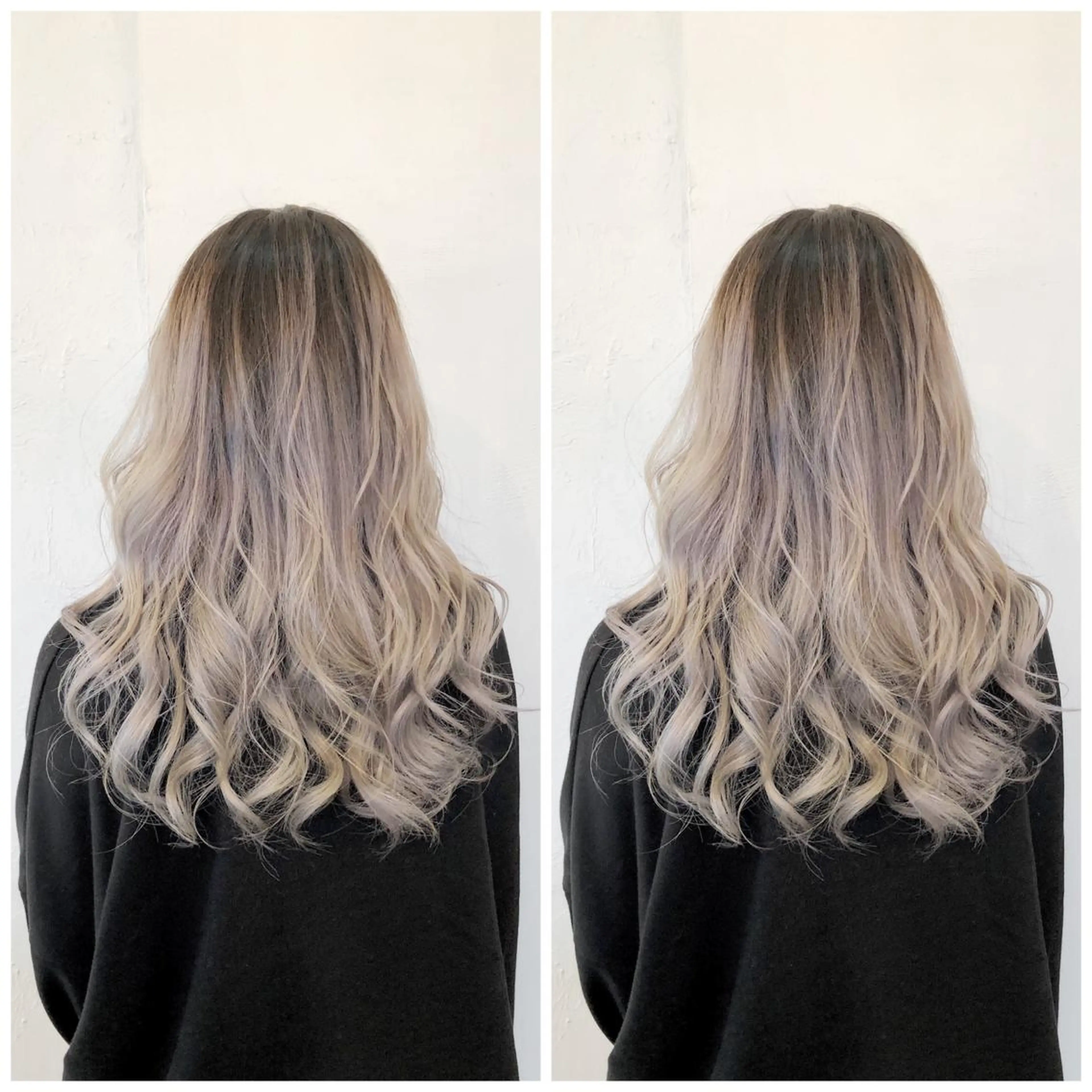 ロング レイヤーカット バレイヤージュカラー 特化美容師✨星皓太のヘアスタイル