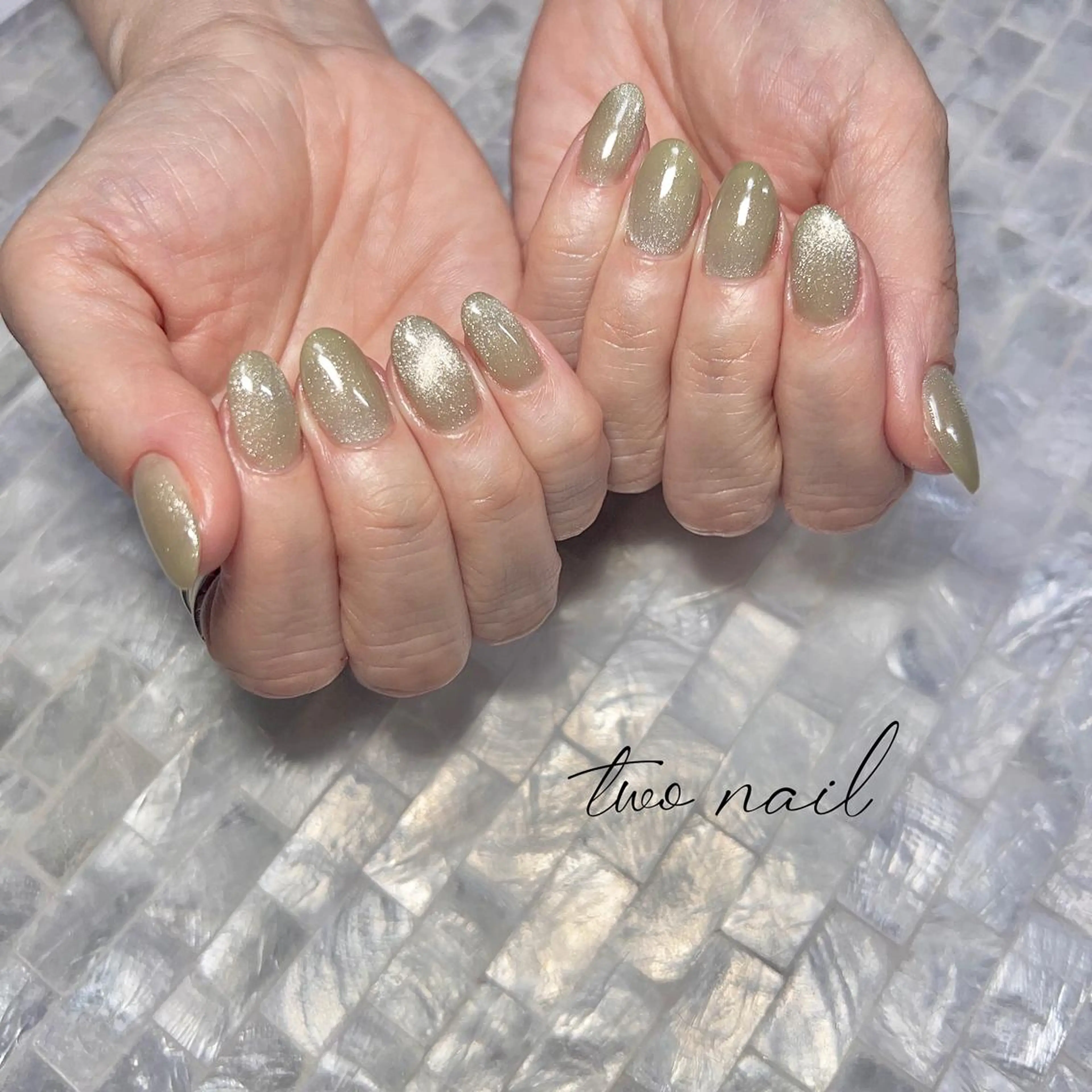 ネイル アートネイル フットネイル ハート キラキラネイル マグネットネイル ハンドネイル two nailのネイルデザイン