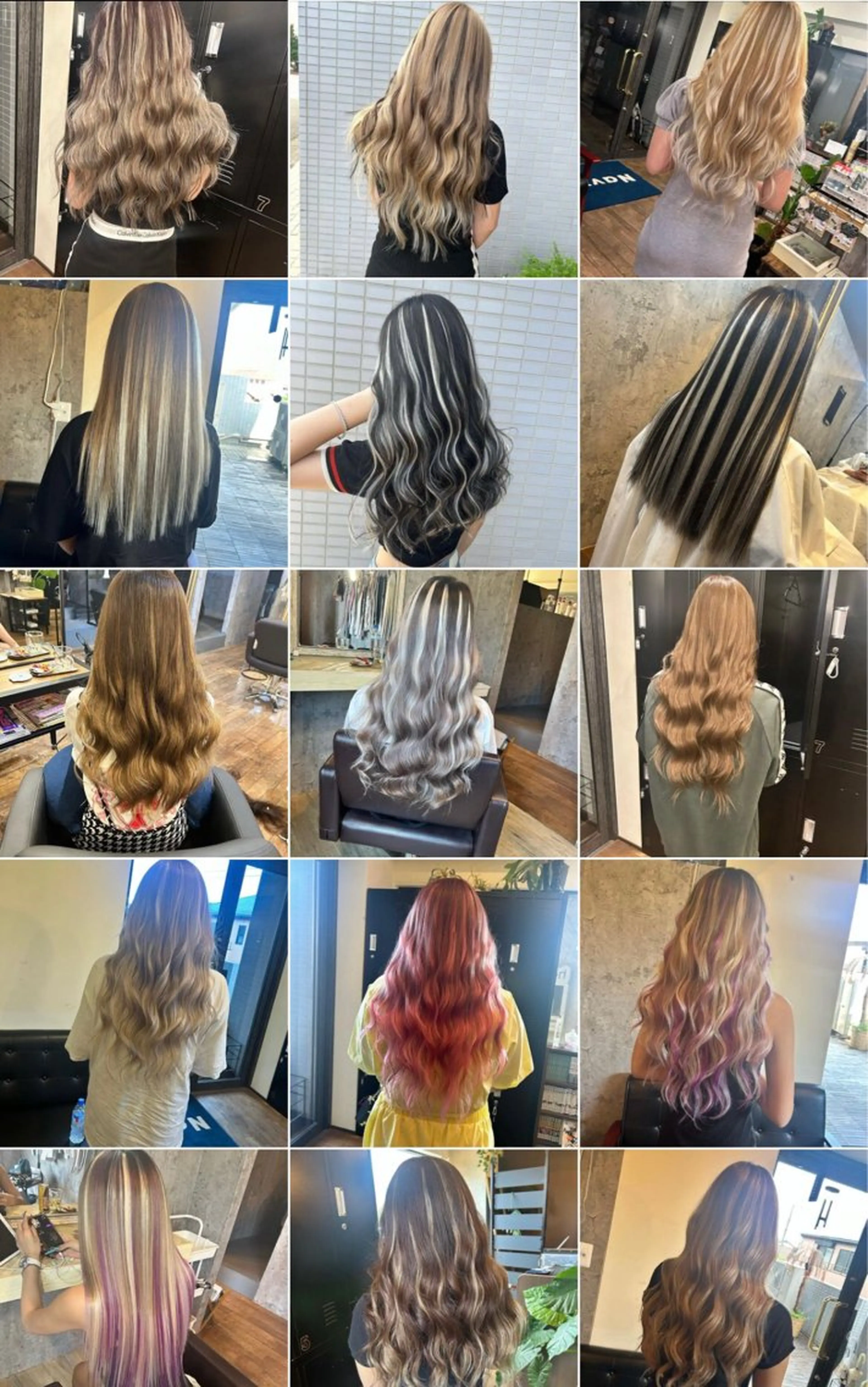 人毛100%シールエクステ60枚【ハイライトor インナーカラーもOK】¥16800の写真