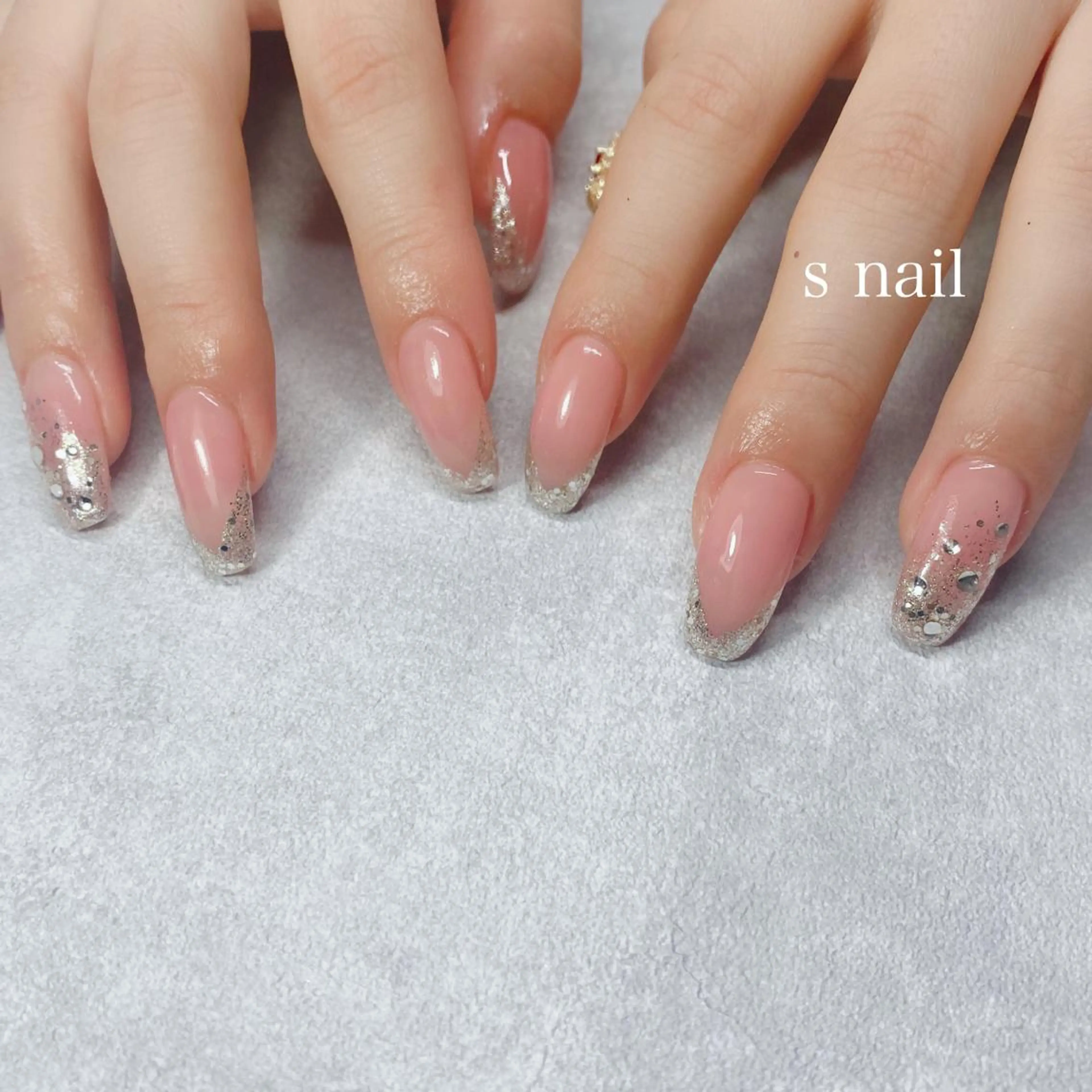 ネイル フレンチネイル ハンドネイル s nail さとよしみゆきのネイルデザイン