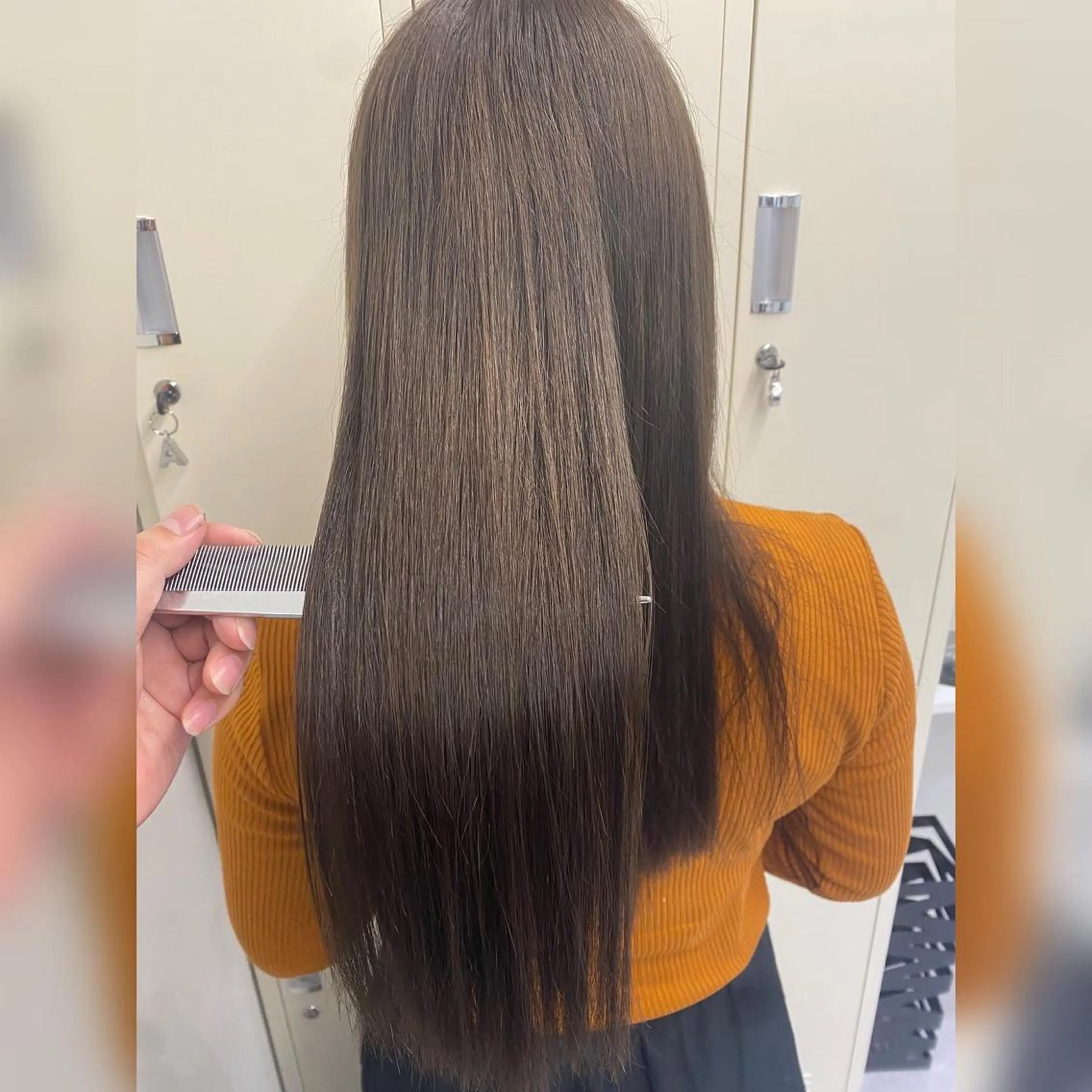 セミロング トリートメント 韓国風cut/ 縮毛矯正/正岡幹康のヘアスタイル