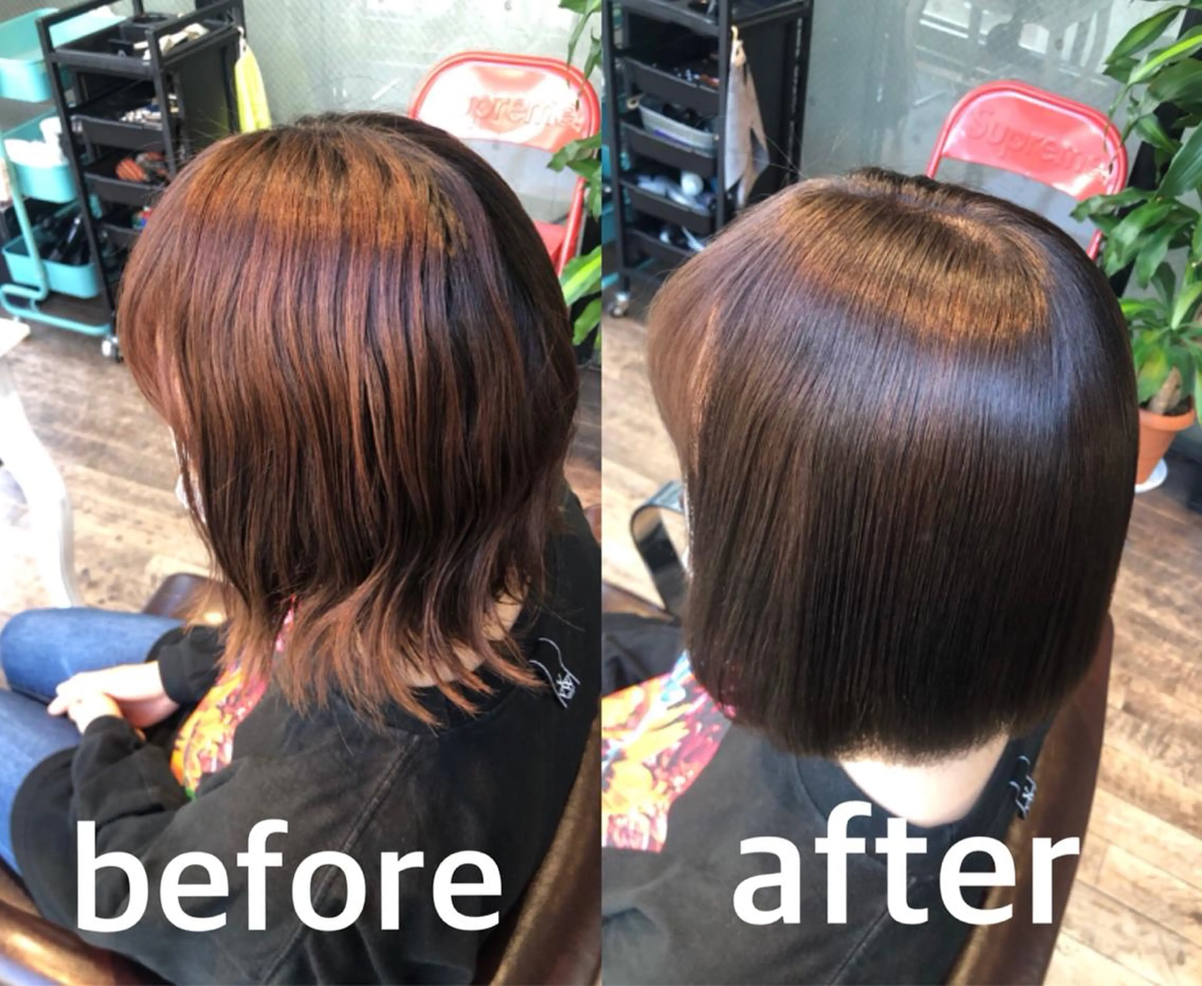 ショート ヘアカラー 縮毛矯正 トリートメント ⭐️圧倒的艶髪⭐️ Neo⭐️のヘアスタイル