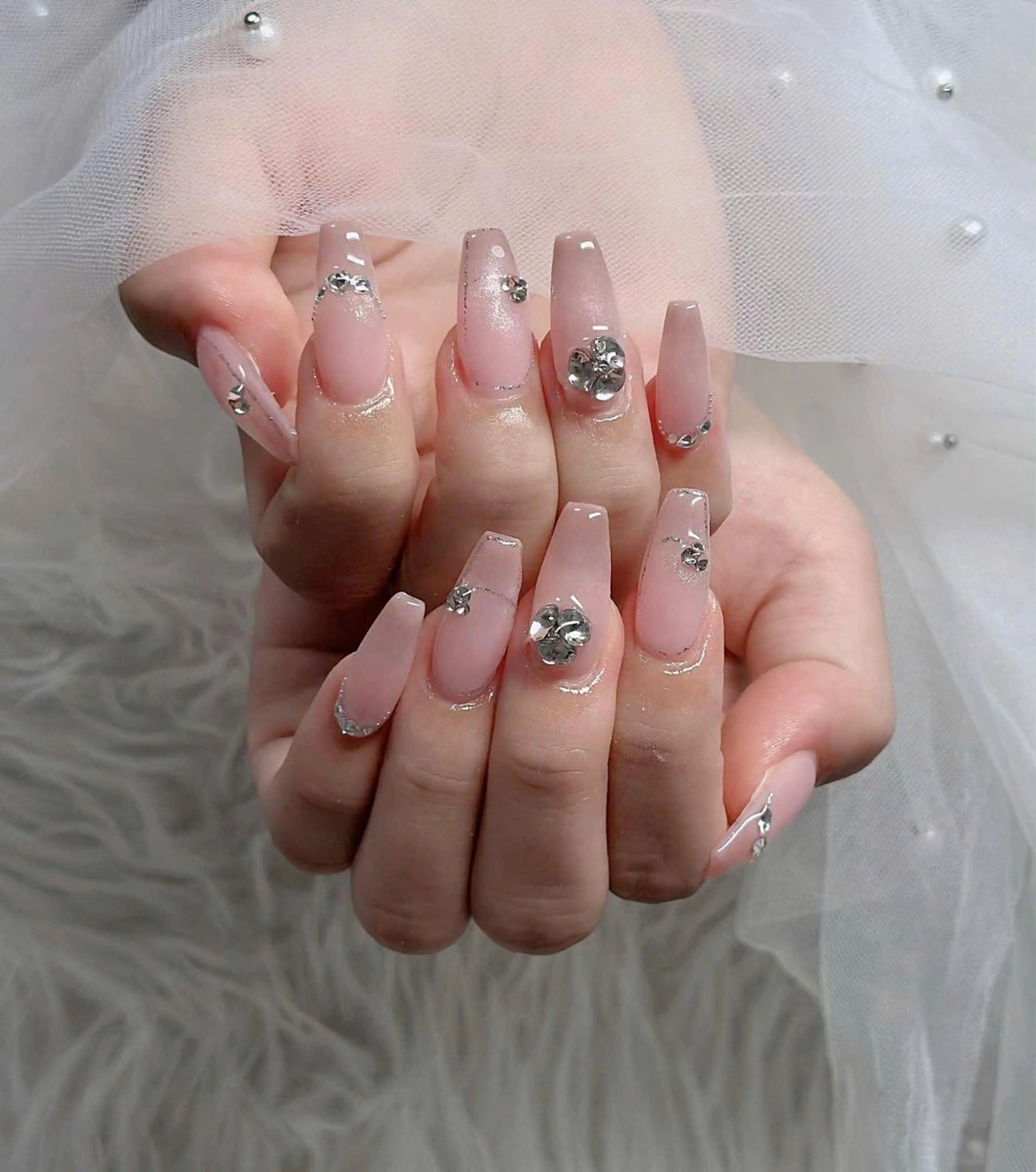 ネイル フレンチネイル ジェルネイル ハロウィン キラキラネイル 韓国ネイル ハンドネイル H.baby Nail Salonのネイルデザイン