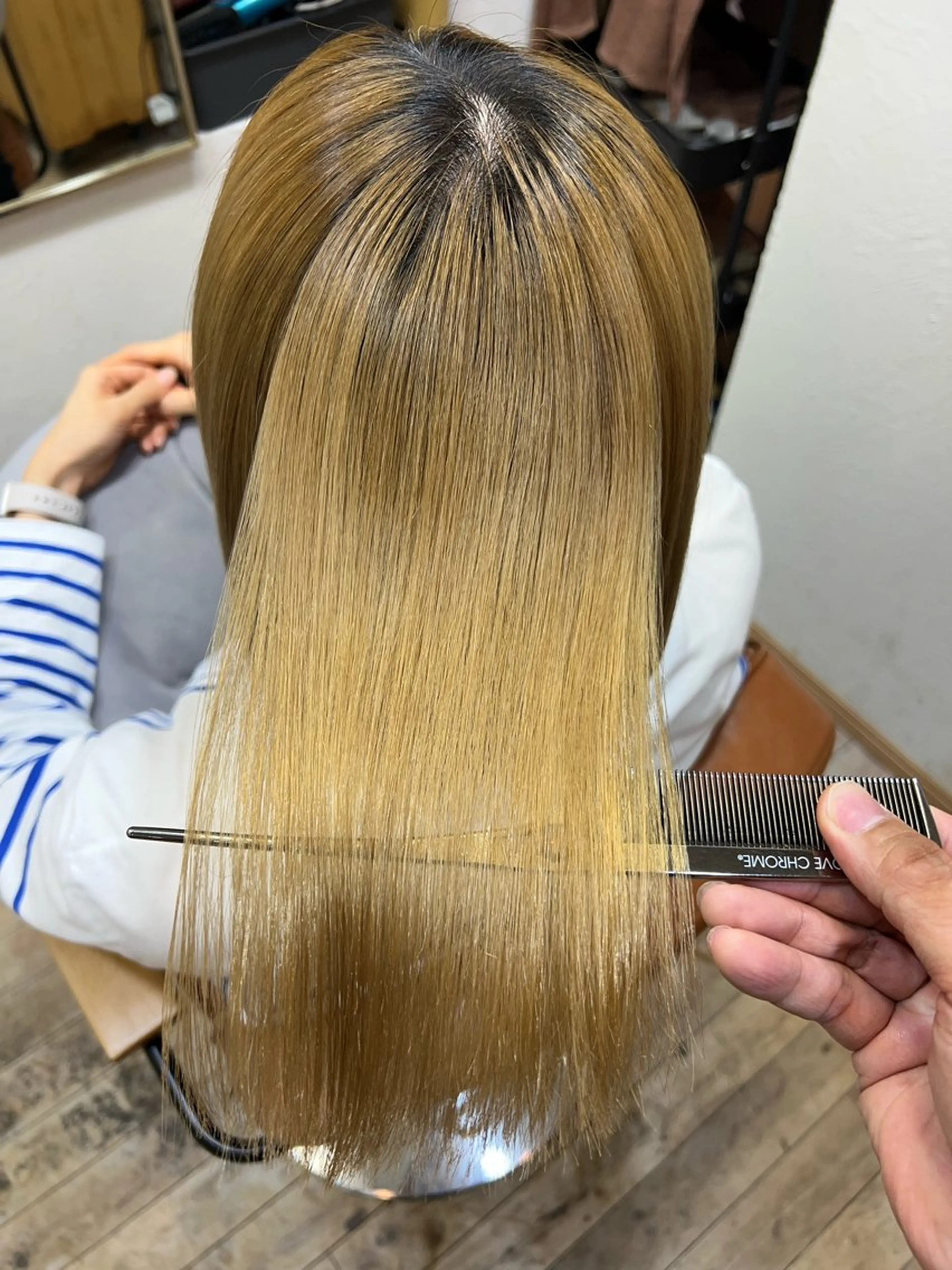 (ブリーチ毛の方対象) カット＋髪質改善矯正＋トリートメントの写真