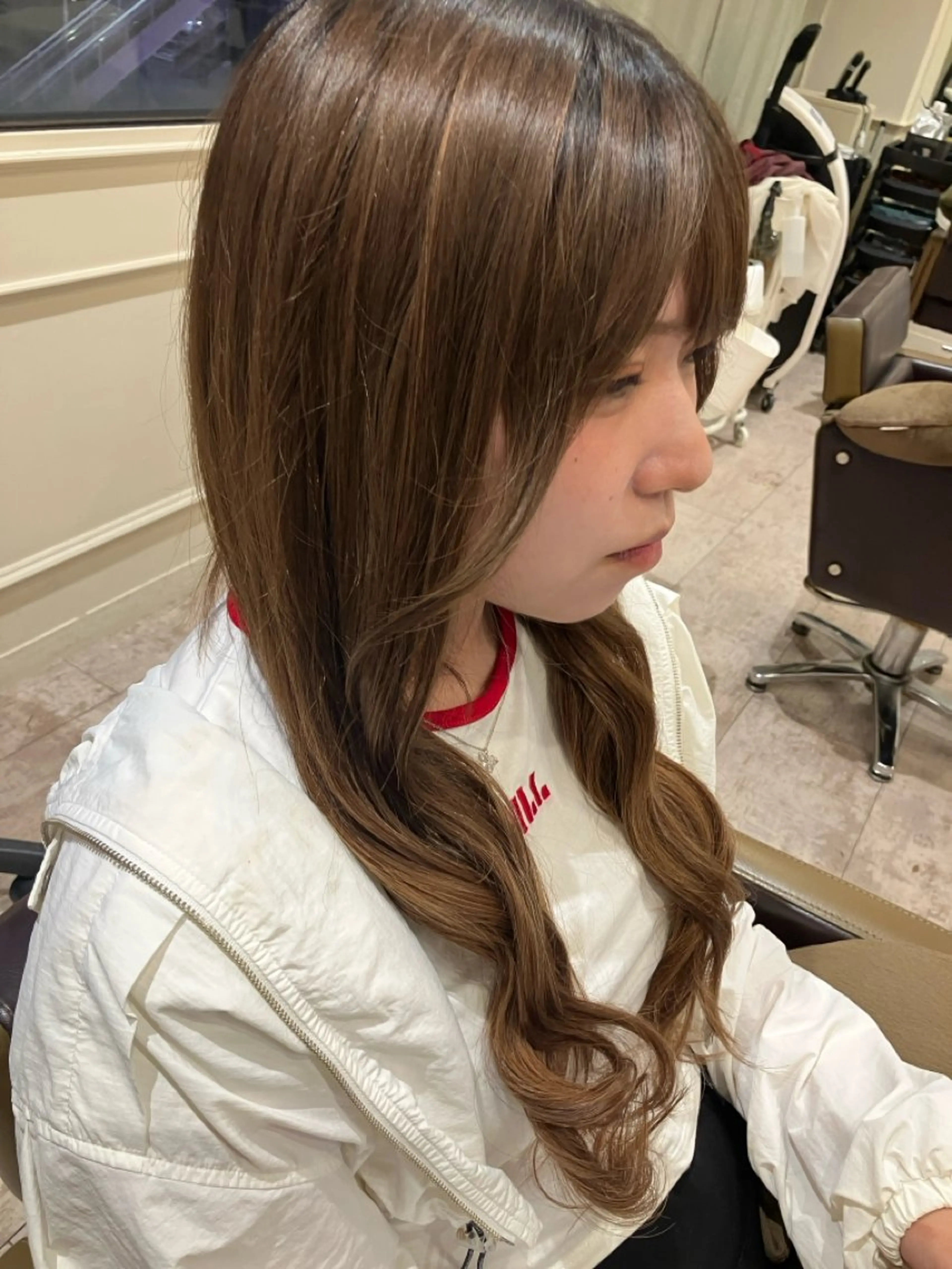 ミディアム エクステ エクステブリーチ矯正 griFFicaのヘアスタイル
