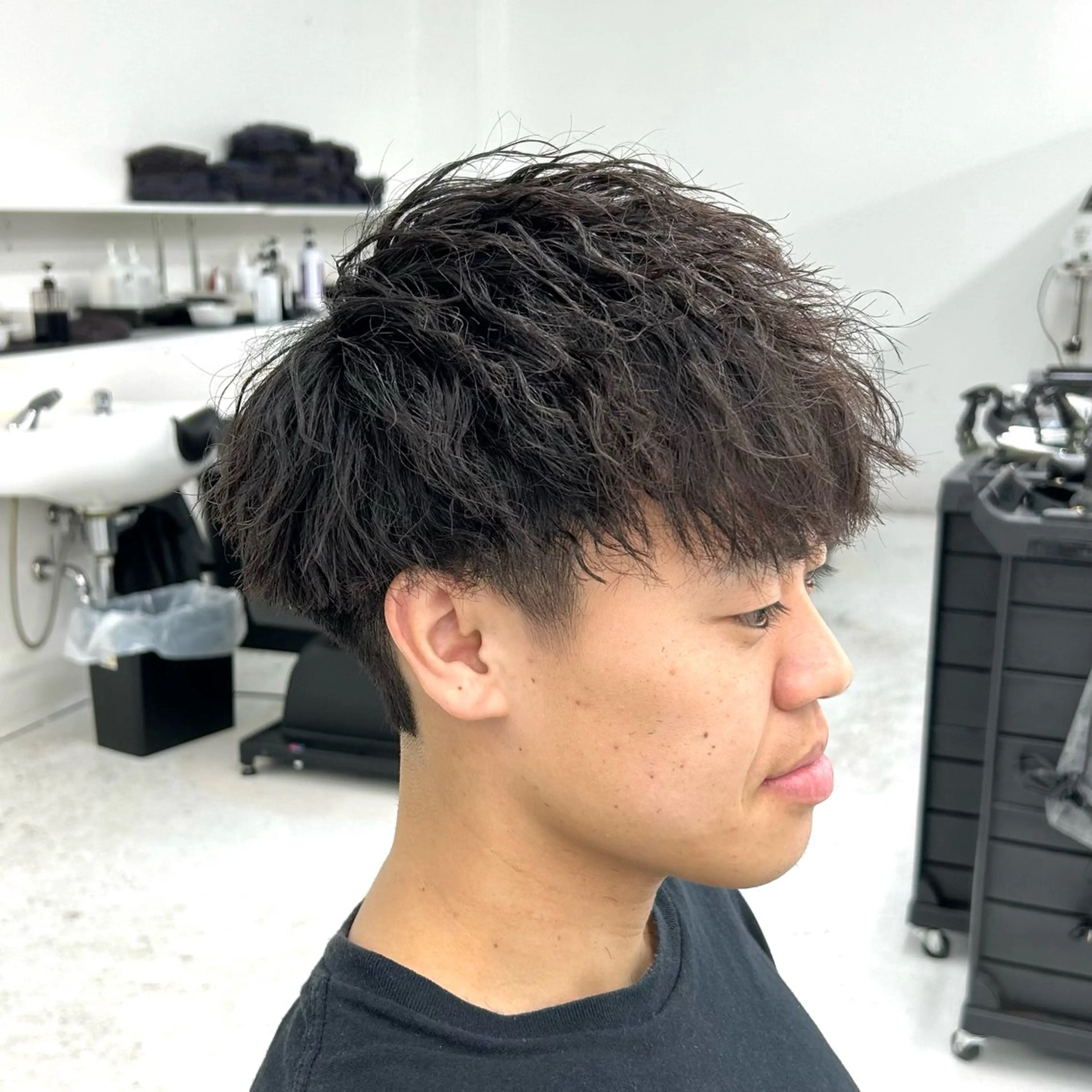 ショート パーマ メンズ メンズパーマ メンズツイストパーマ ツイストパーマ カット パーマ 【メンズパーマ特化】 🍏網中勇喜のヘアスタイル