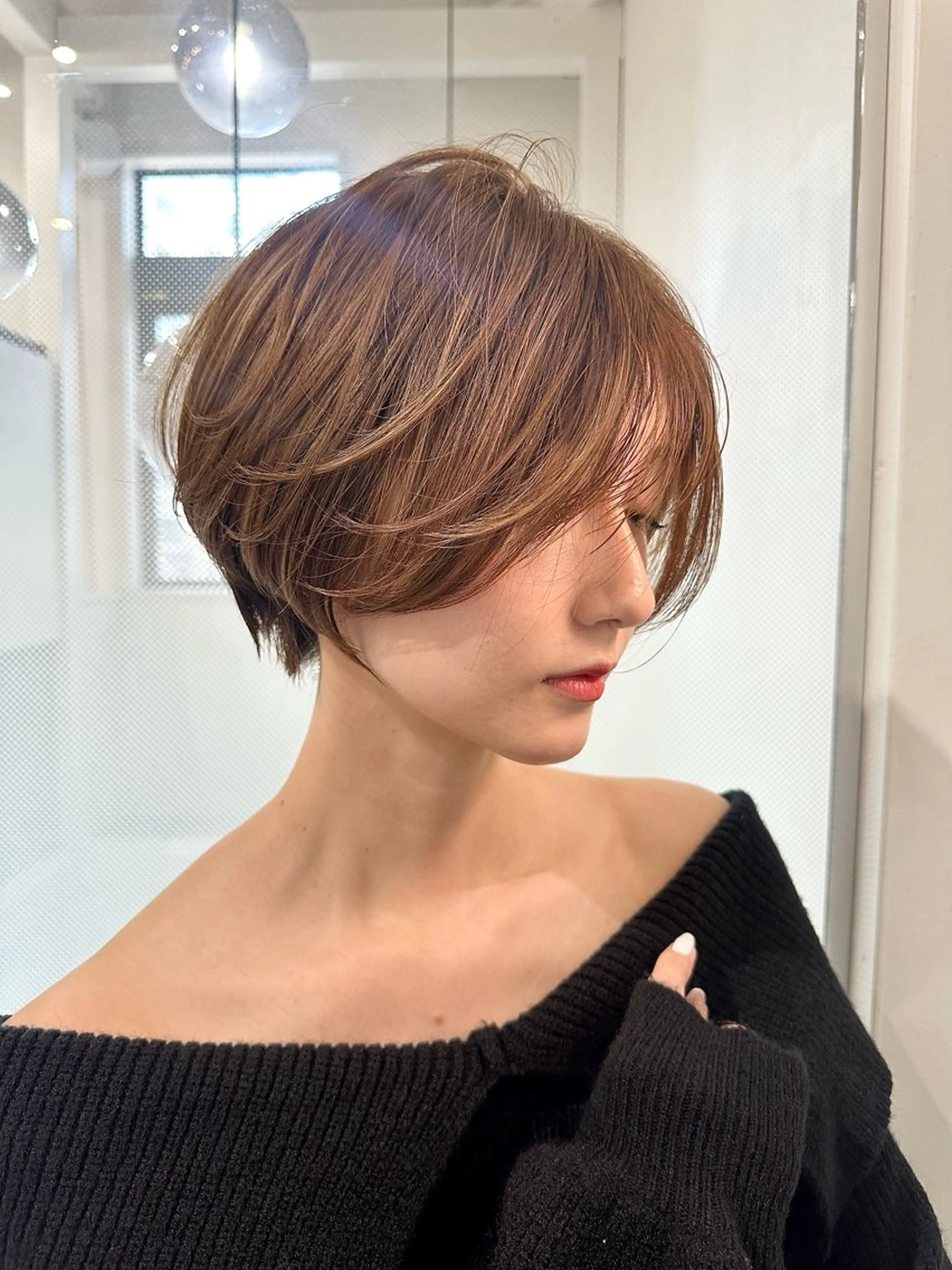 ショート ショートヘア 小顔カット カット ヘアカラー トリートメント ヘッドスパ 遠藤大雅 ショート /韓国ボブ🌈のヘアスタイル