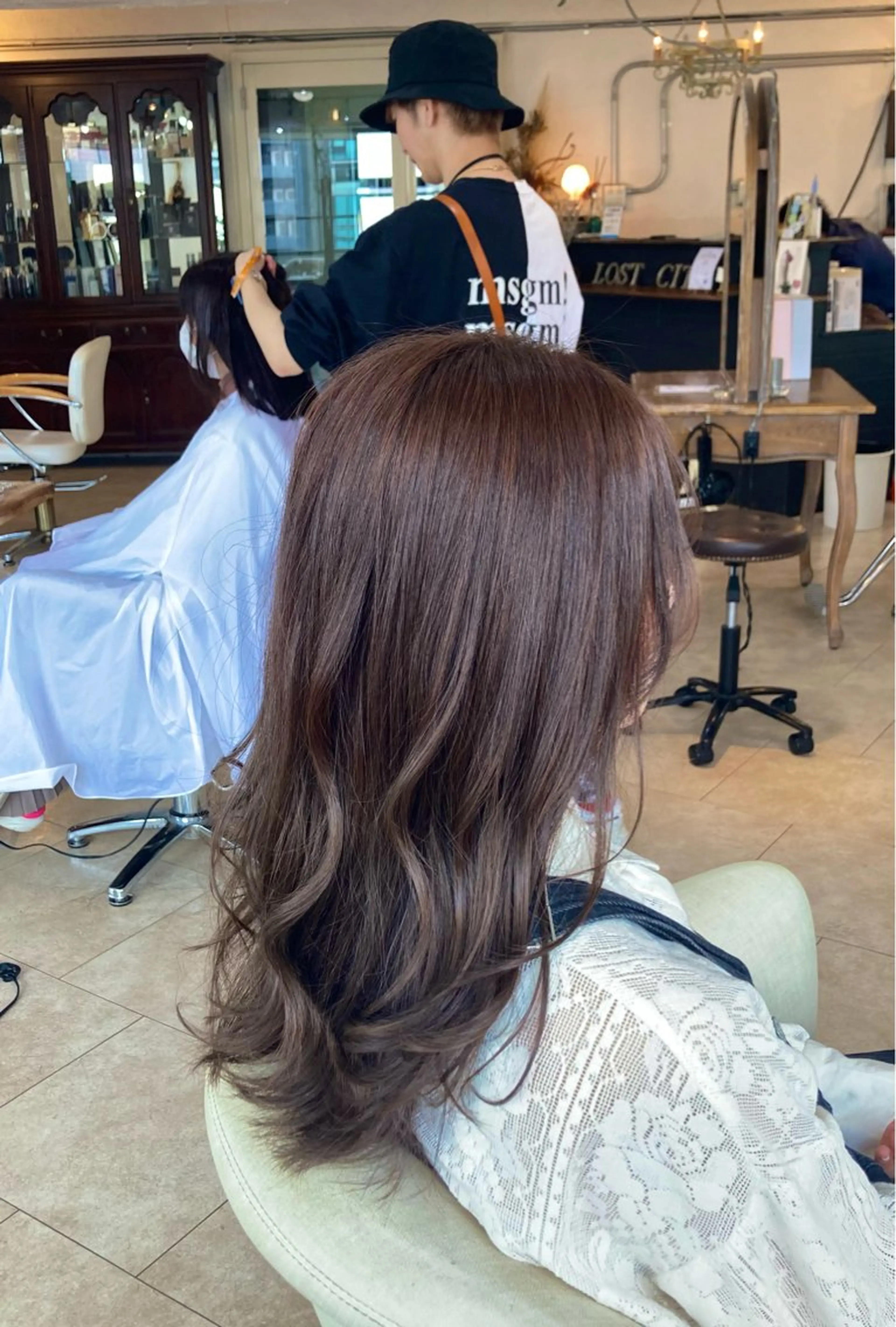 ロング カラー スパイキー/ ピンパーマ/緑川雄也のヘアスタイル