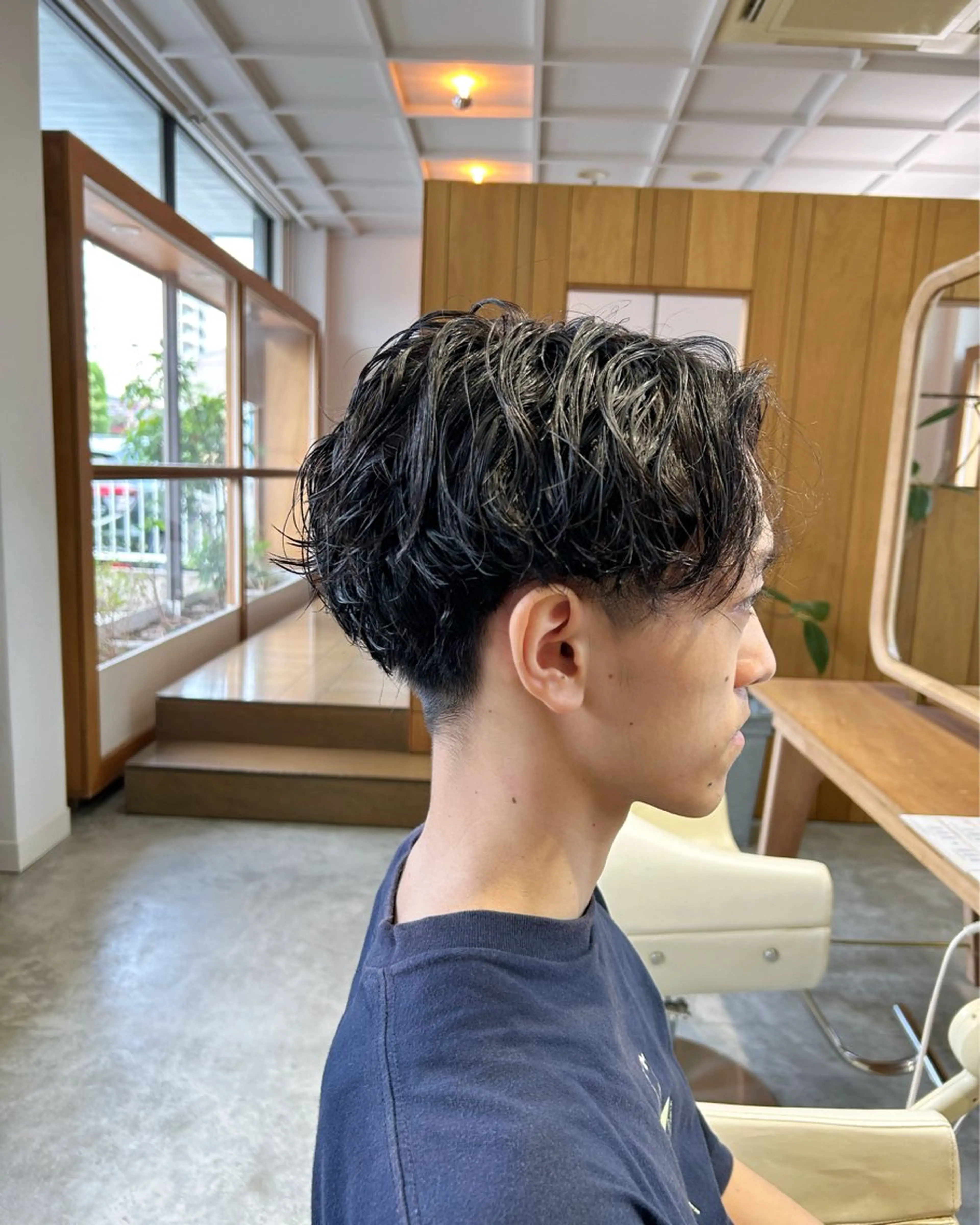 ショート パーマ メンズ メンズパーマ 佐藤悠生/ メンズカット．パーマのヘアスタイル