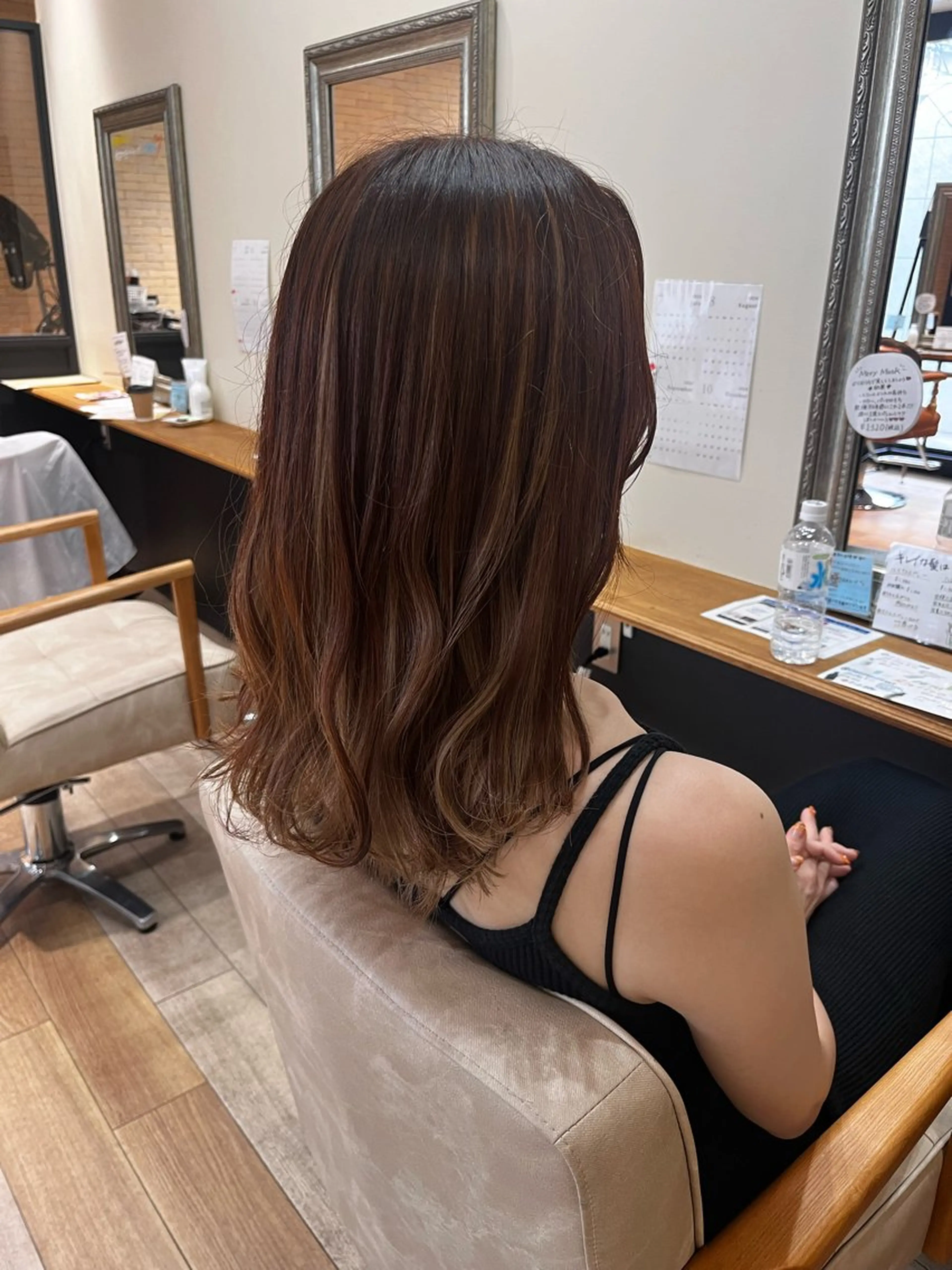 セミロング ヘアカラー ななか /KOKOROのヘアスタイル