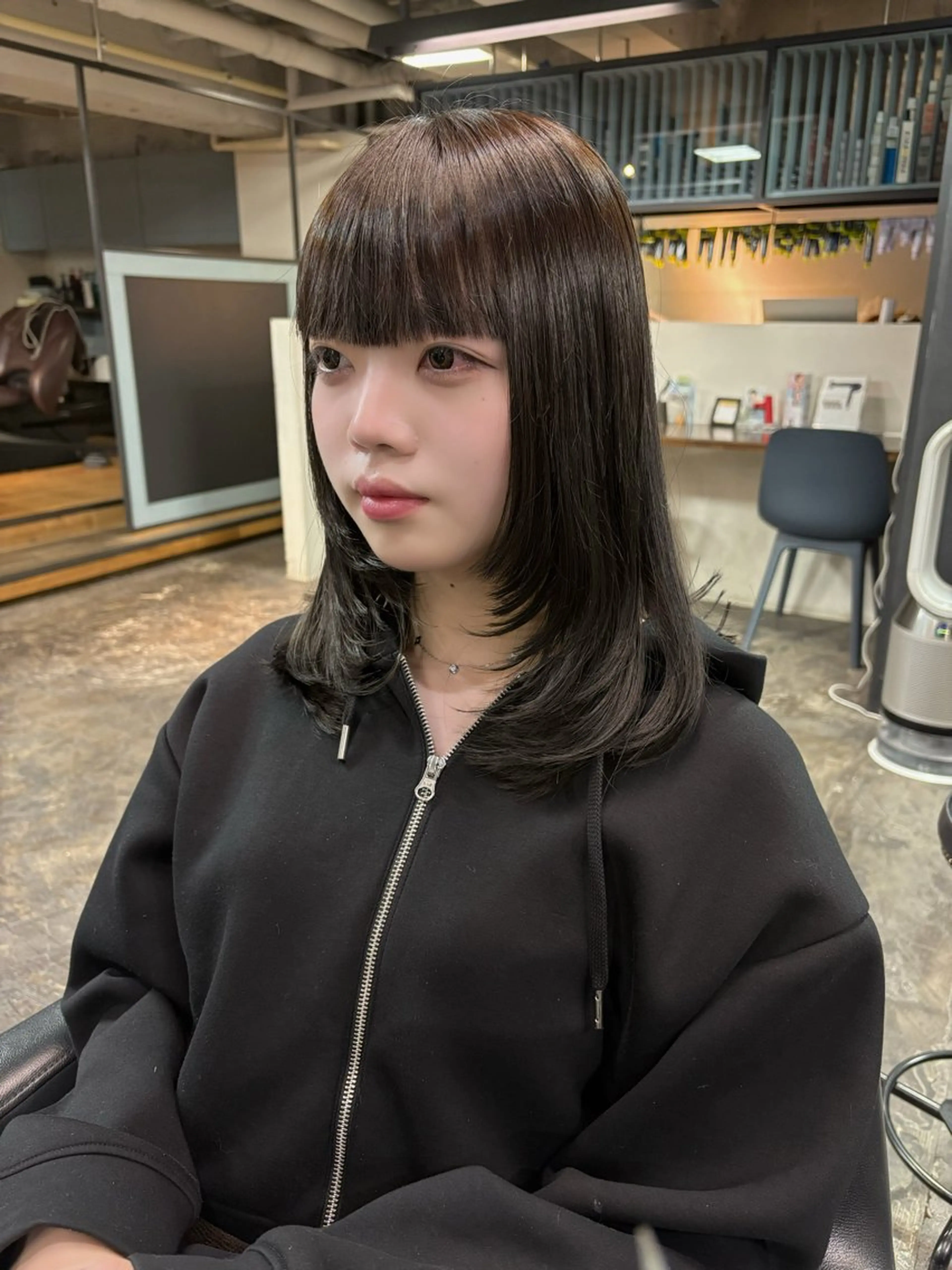 ミディアム カット ユイカ🐮暖色カラー / 再現スタイルのヘアスタイル