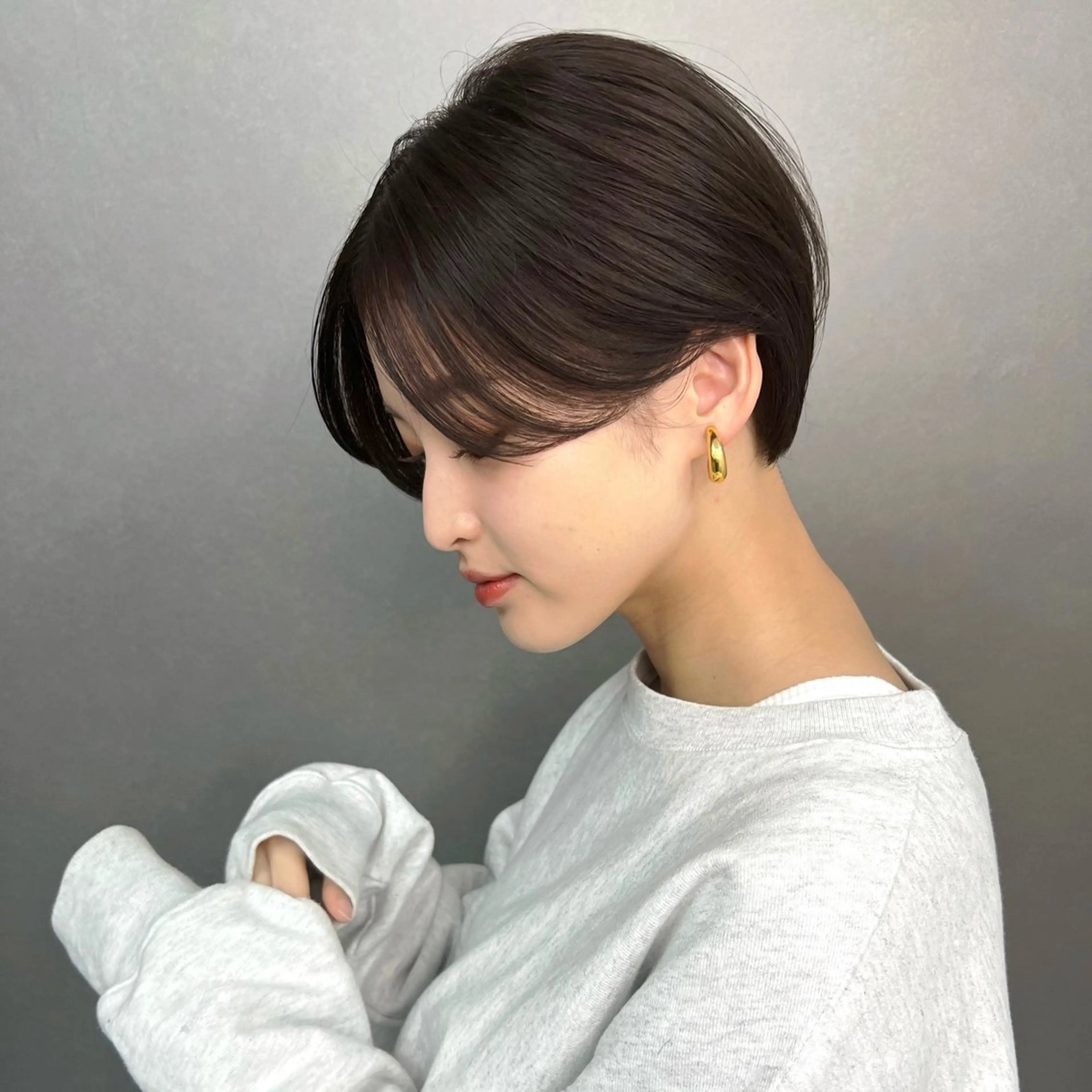 ミディアム カット ヘアカラー トリートメント LAVEL 代表 住吉　創のヘアスタイル