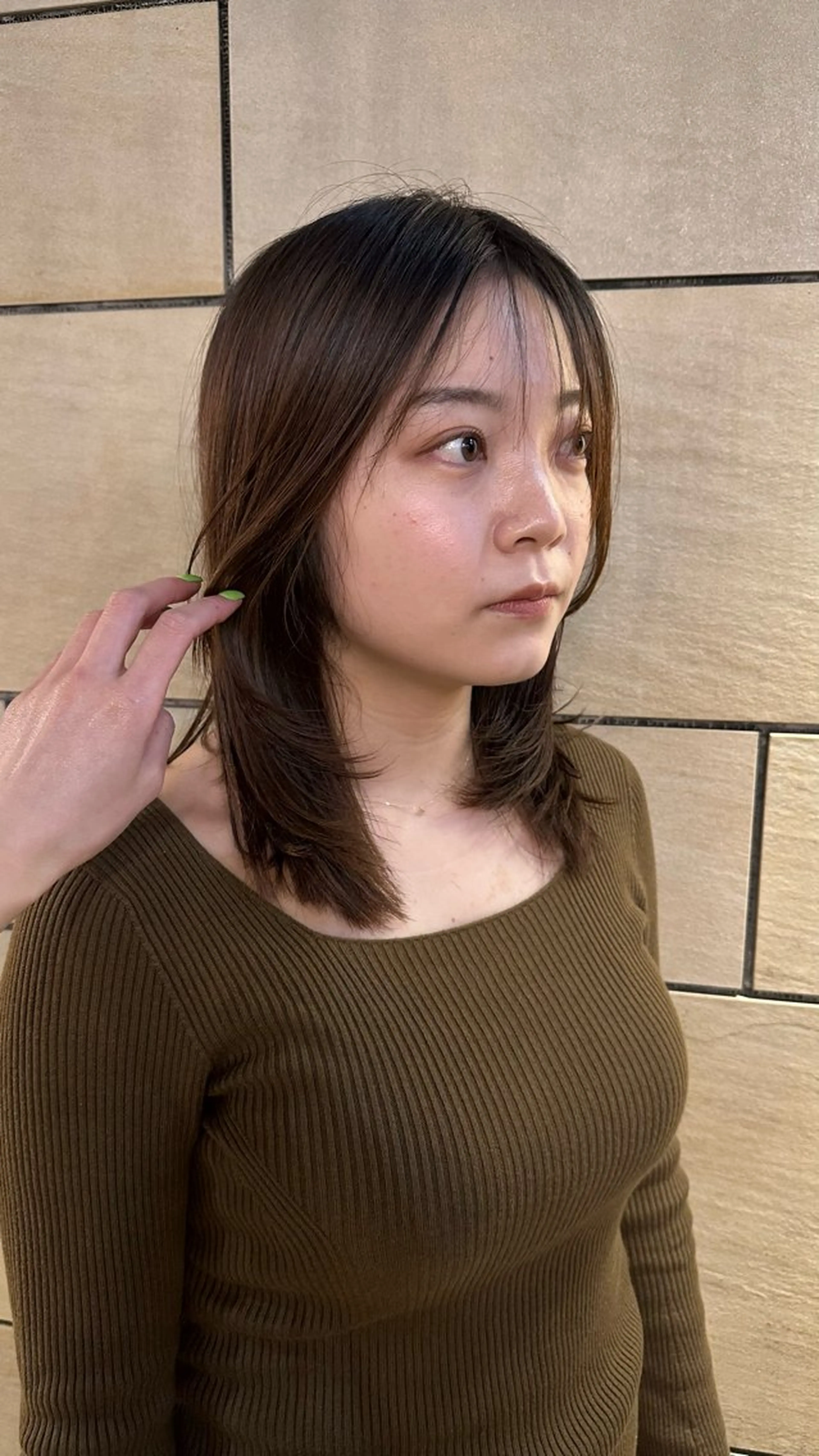 ミディアム 似合わせカラー/パー マ　🫧kotoneのヘアスタイル