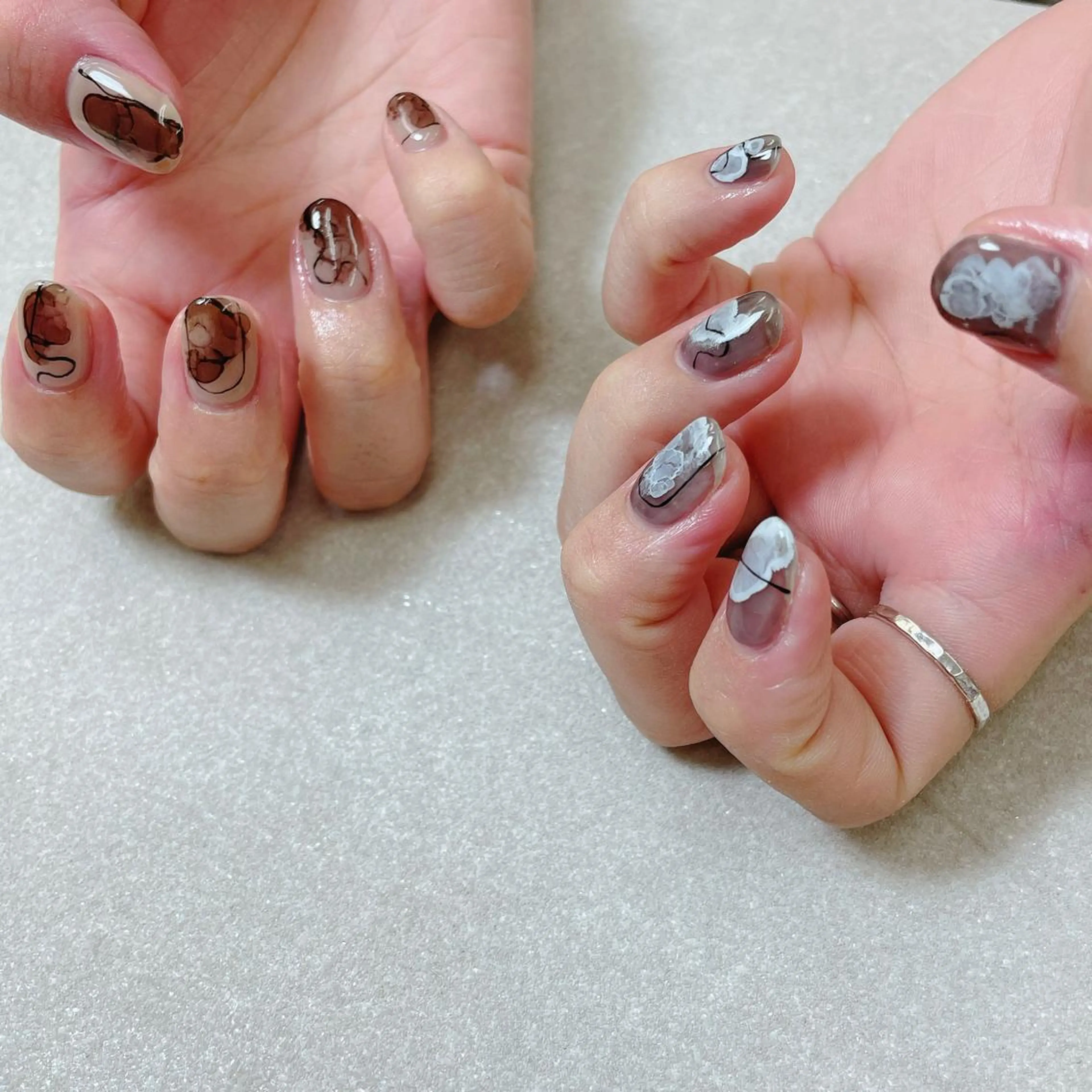 ネイル アートネイル ハンドネイル A85G ayakoのネイルデザイン