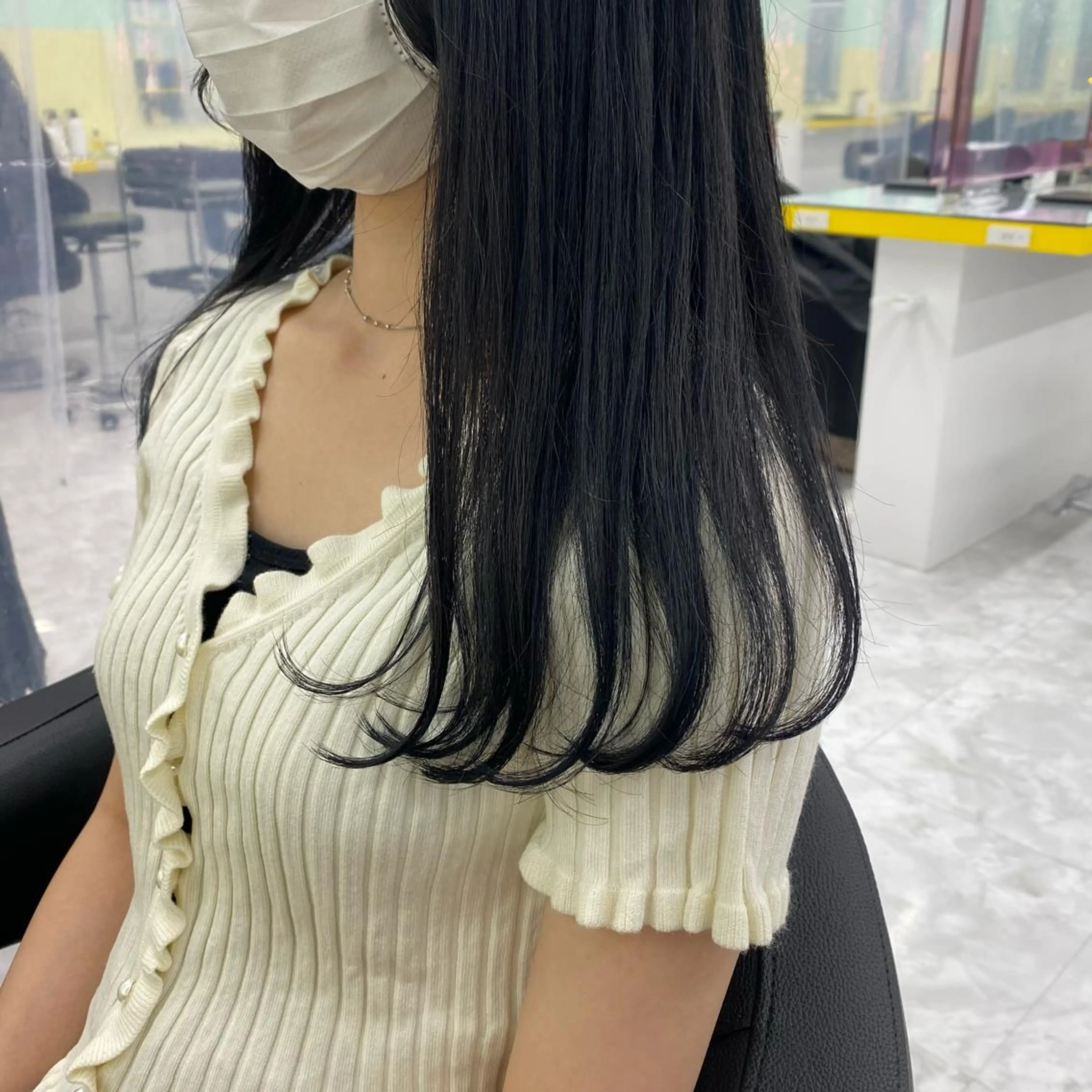 セミロング カラー ヘアアレンジ ヘアカラー トリートメント GOTODAY shair salon 横浜mare店所属・透明感抜群カラー mai🍑♡のヘアスタイル