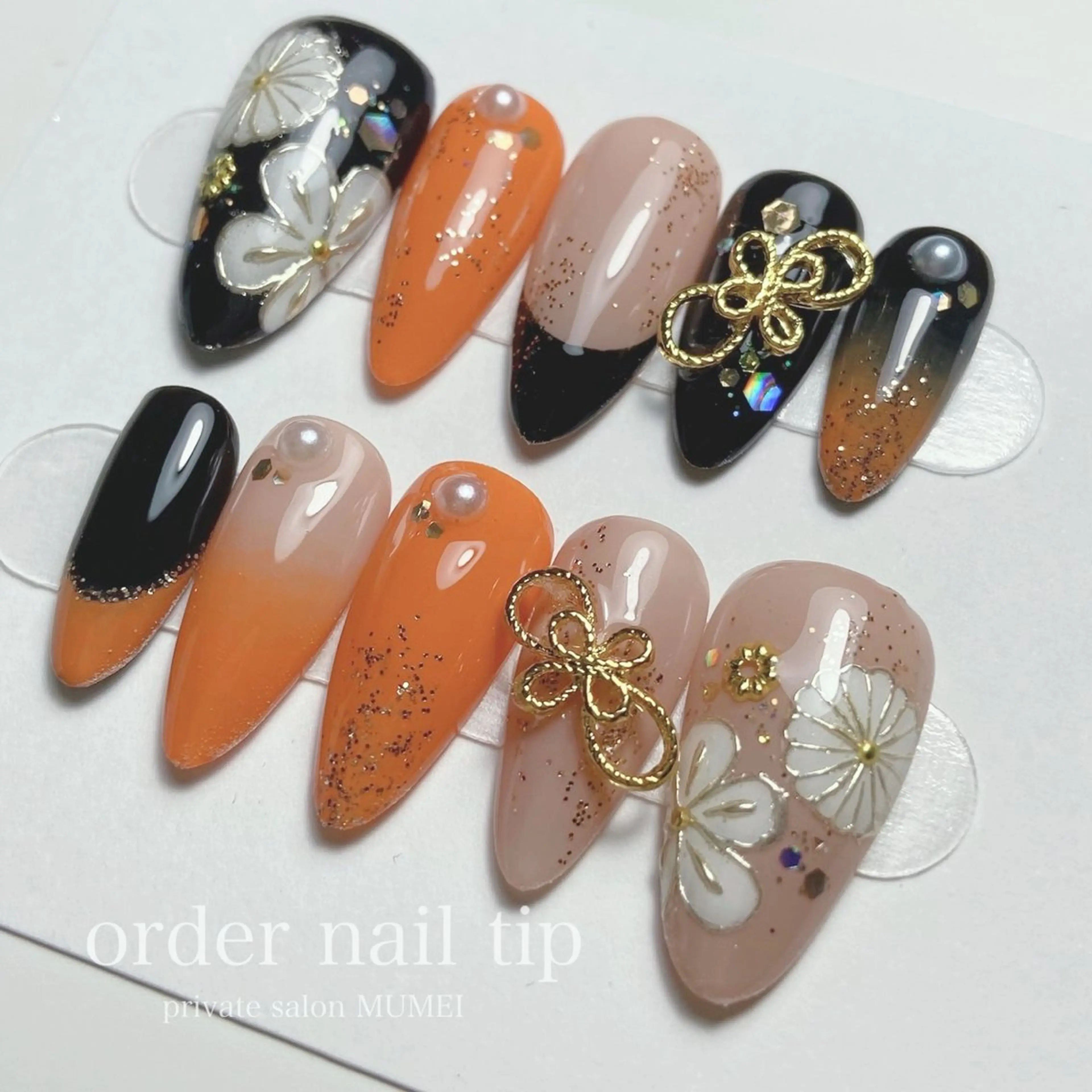 《受付12月30日まで》成人式用ネイルチップオーダー☆（持ち込みデザイン可◎）の写真
