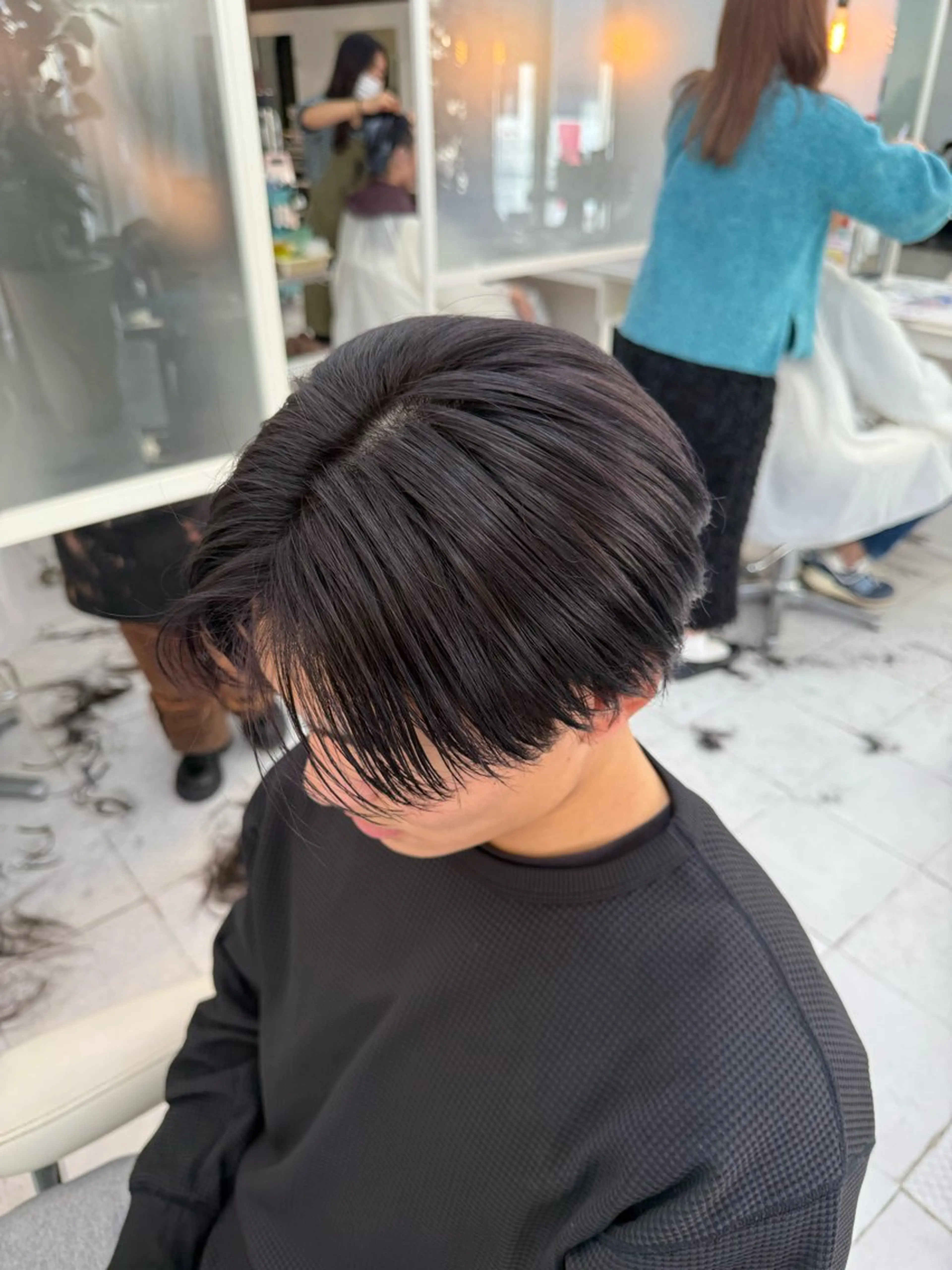 メンズ センターパート すずき なつき🌙のヘアスタイル