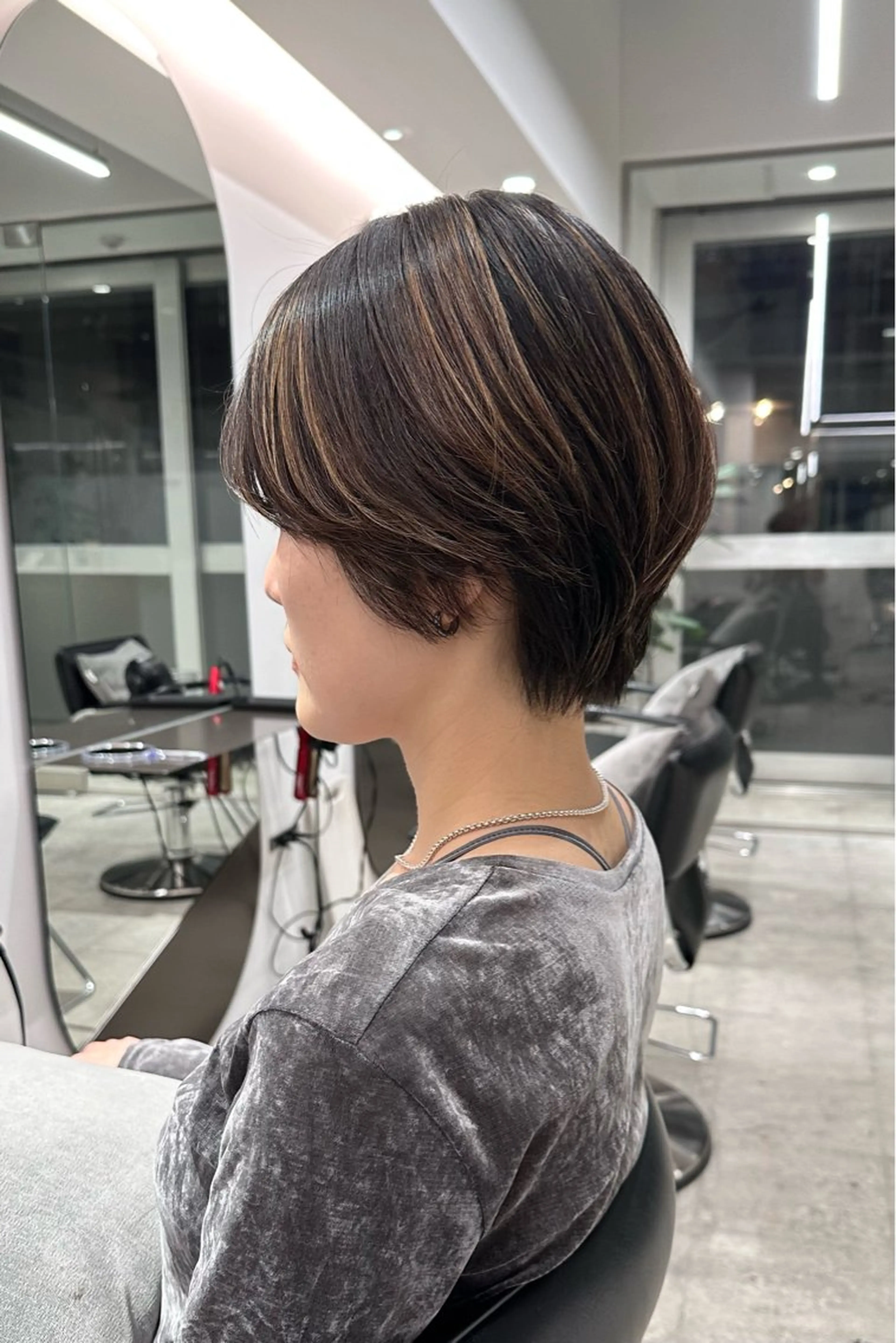 ショート ショートヘア あいこ/レイヤー カット🌷蔵前のヘアスタイル
