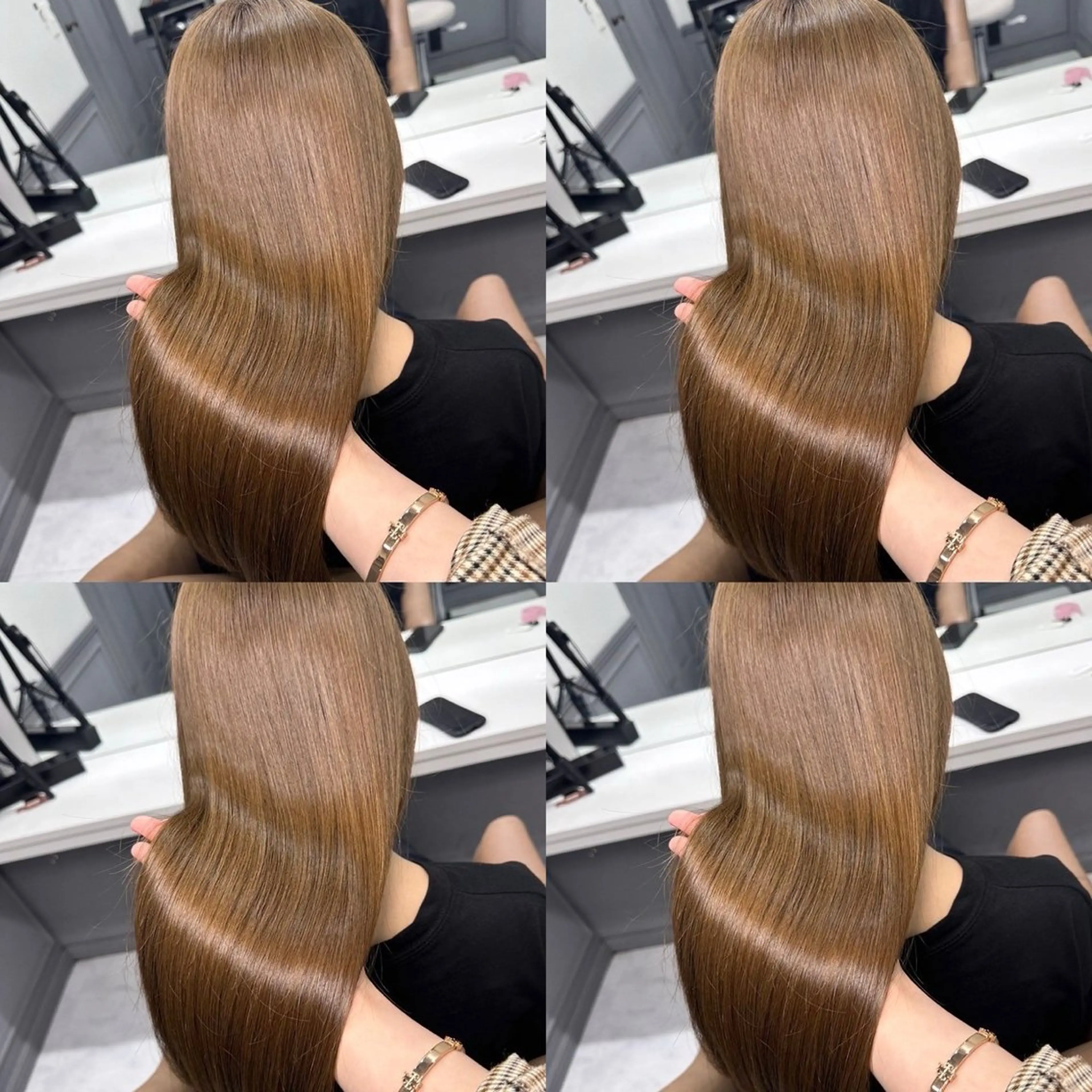 ロング カラー ヘアカラー トリートメント 韓国レイヤー/ ハッシュカットひかるのヘアスタイル